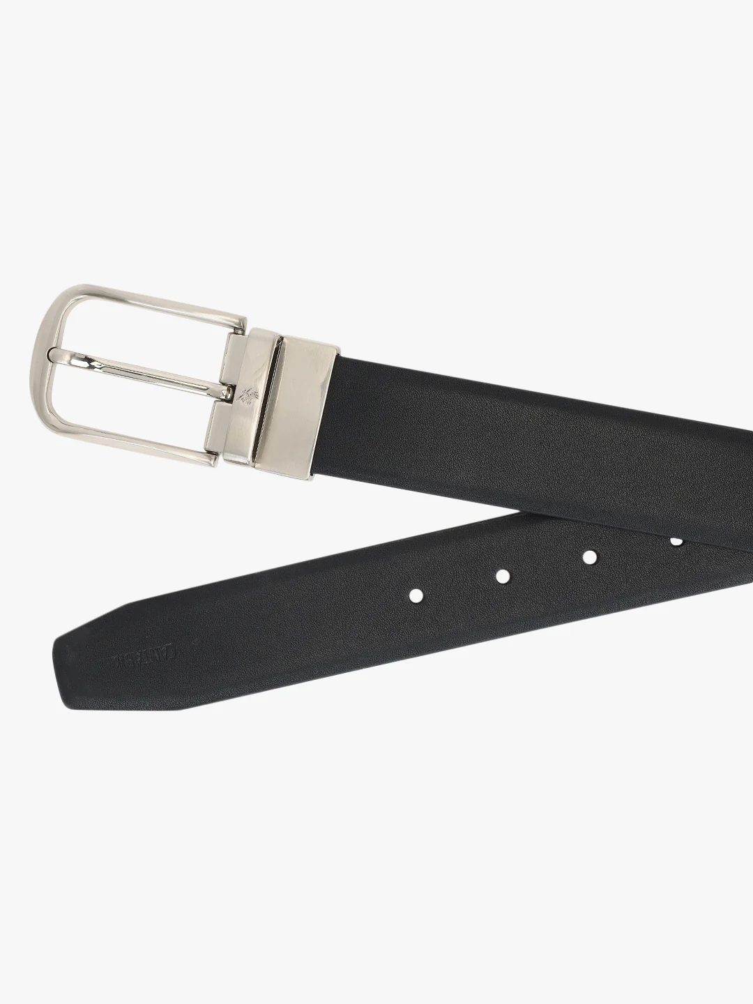 Men's Solid Black Brown Reversible Formal Belt - Image 3
