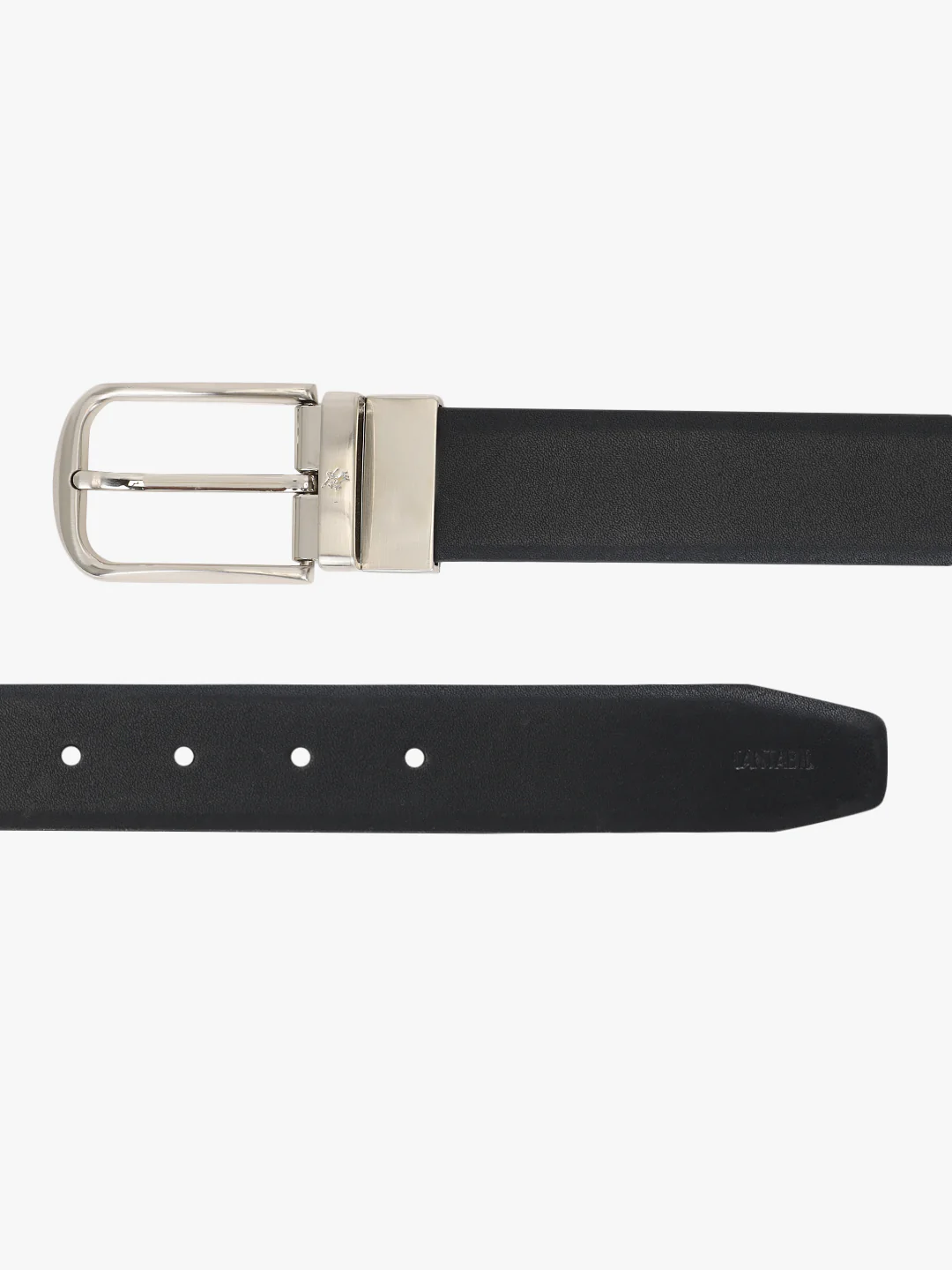 Men's Solid Black Brown Reversible Formal Belt - Image 8