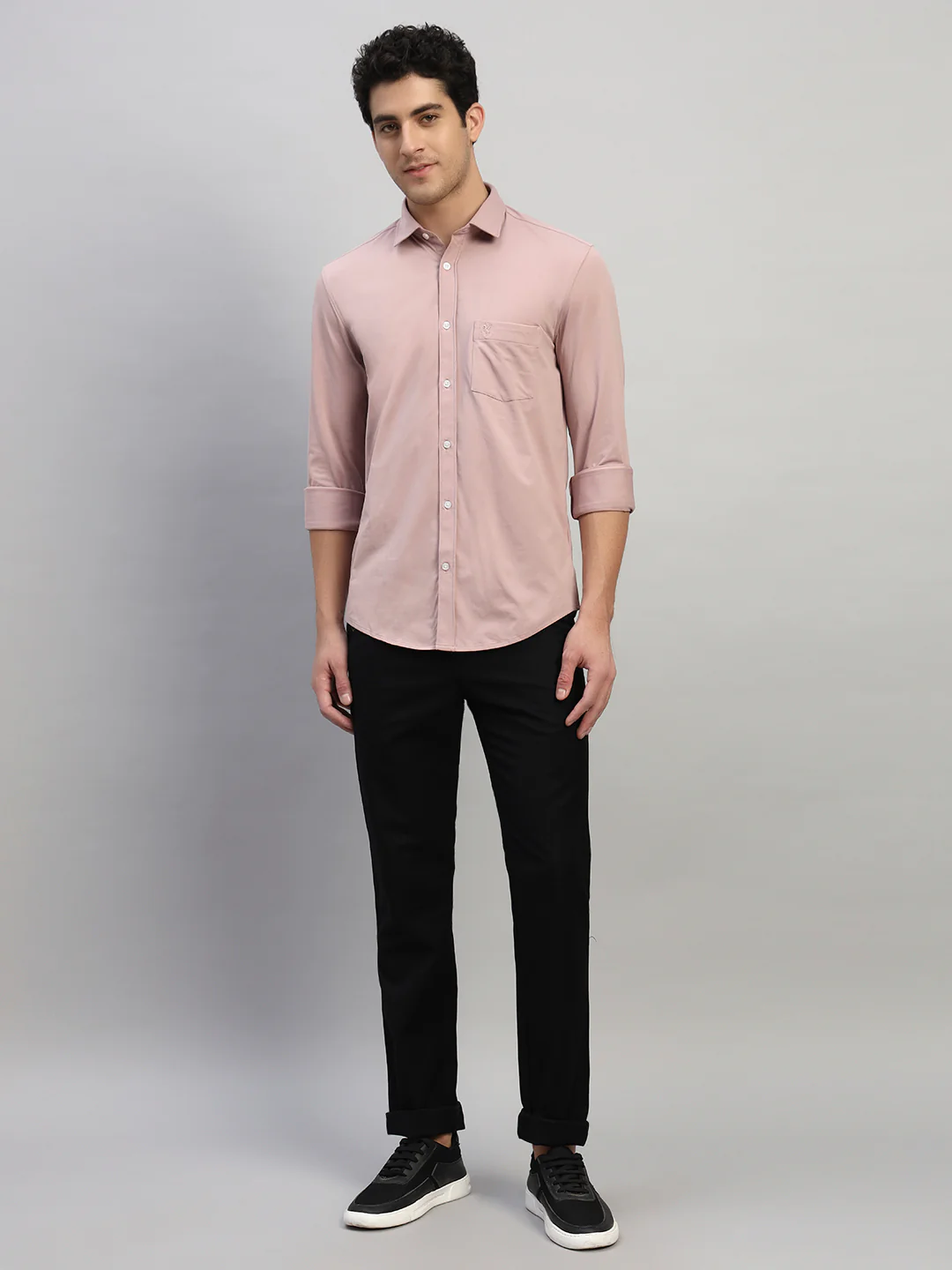 Casual Trouser for Men | Breathable & Soft with Color Fastness Regular Fit Cotton Fabric Solid Pattern Button Closure - Image 9