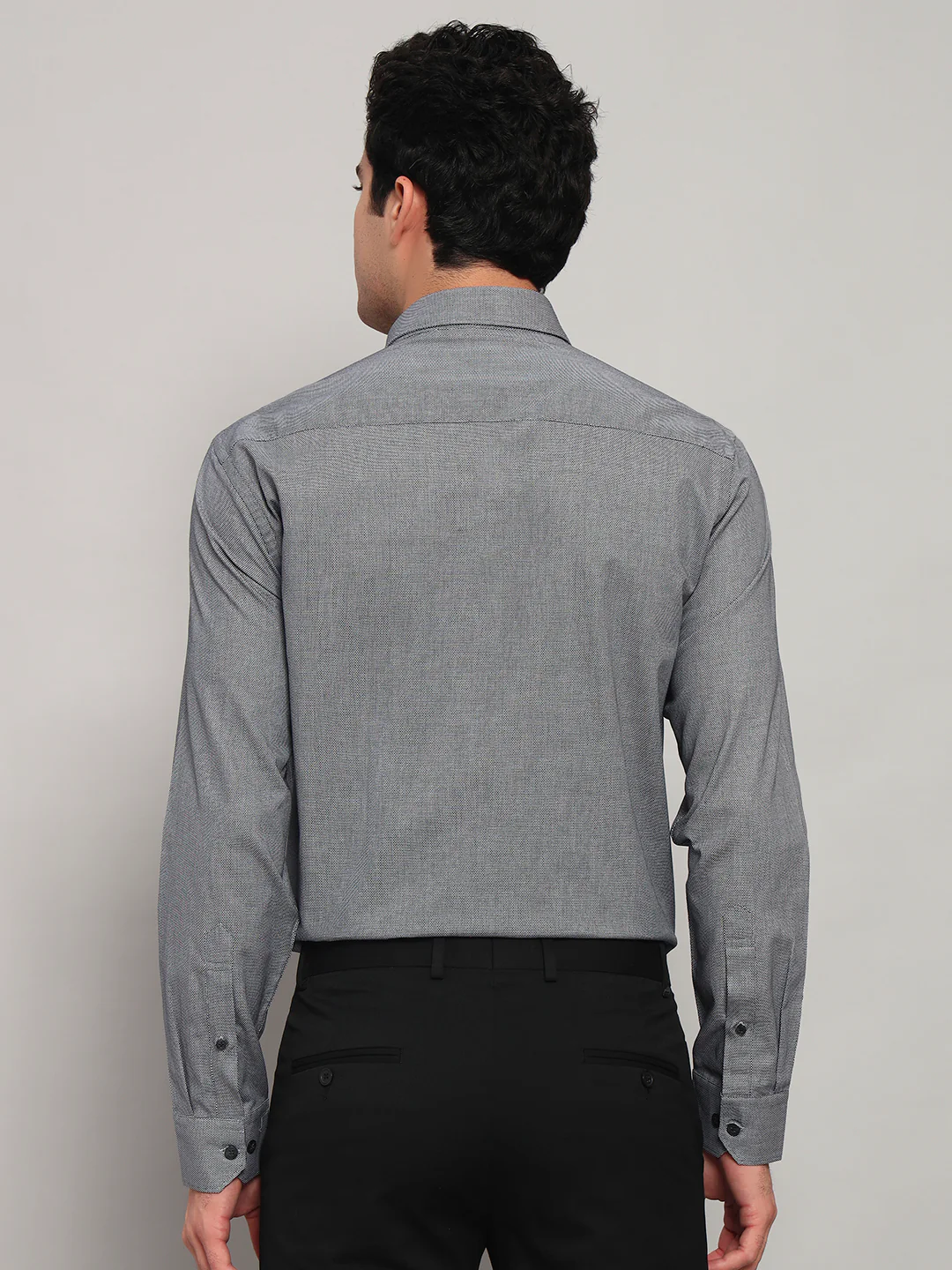Formal Shirt for Men l Breathable & Soft with Color Fastness Regular Fit Spread Collar Neck Cotton Fabric Solid Pattern - Image 7