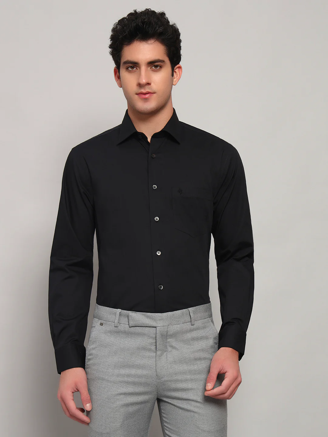 Formal Shirt for Men l Breathable & Soft with Color Fastness Regular Fit Spread Collar Neck Cotton Fabric Solid Pattern - Image 8