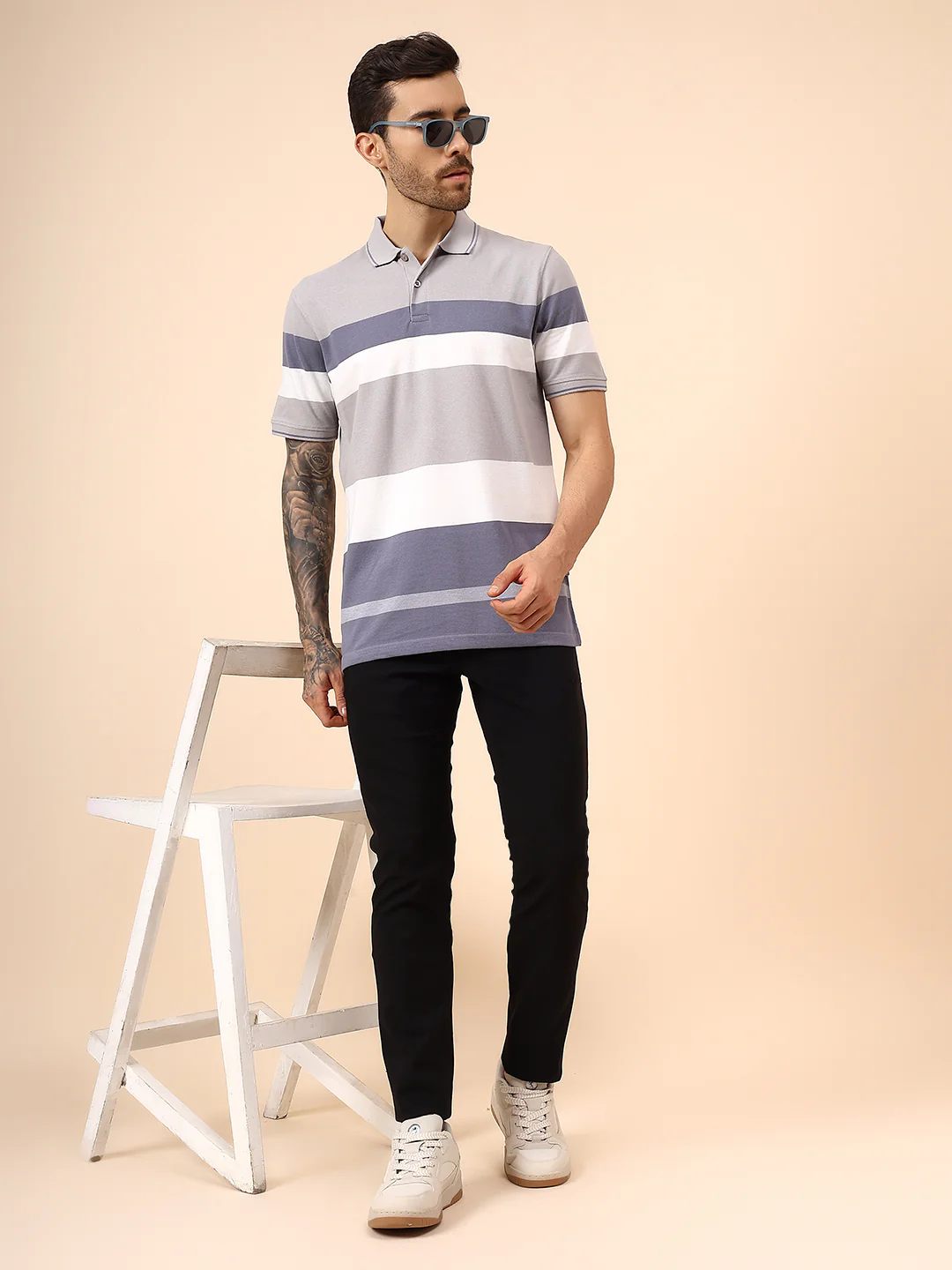 Casual Trouser for Men | Breathable & Soft with Color Fastness Regular Fit Spandex Fabric Solid Pattern Button Closure - Image 2