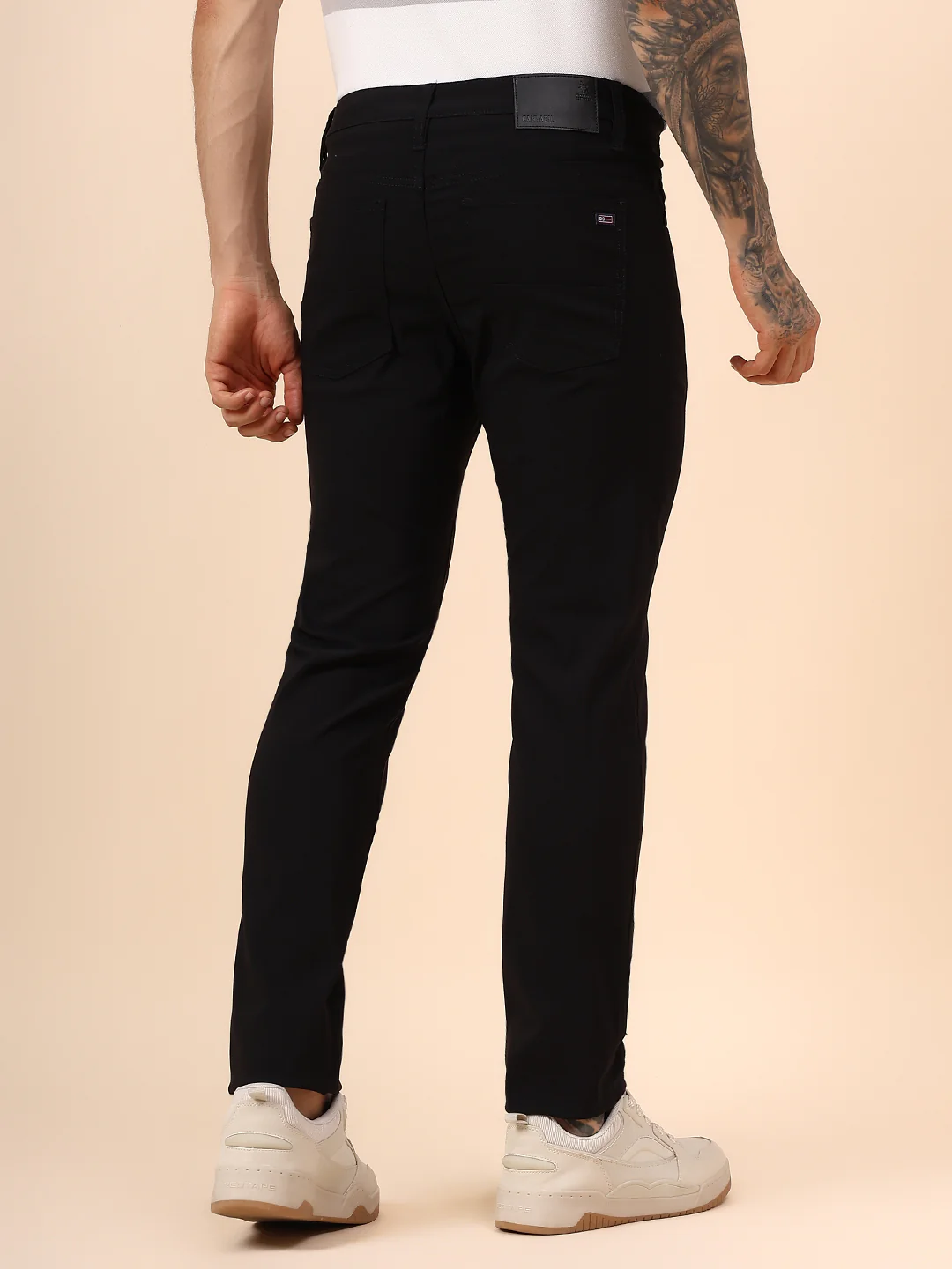 Casual Trouser for Men | Breathable & Soft with Color Fastness Regular Fit Spandex Fabric Solid Pattern Button Closure - Image 6