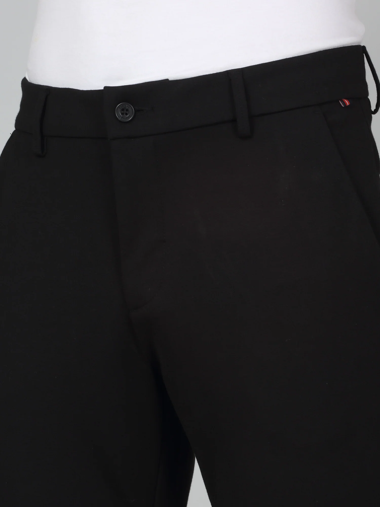 Casual Trouser for Men | Breathable & Soft with Color Fastness Regular Fit Poly Cotton Fabric Solid Pattern Button Closure - Image 4