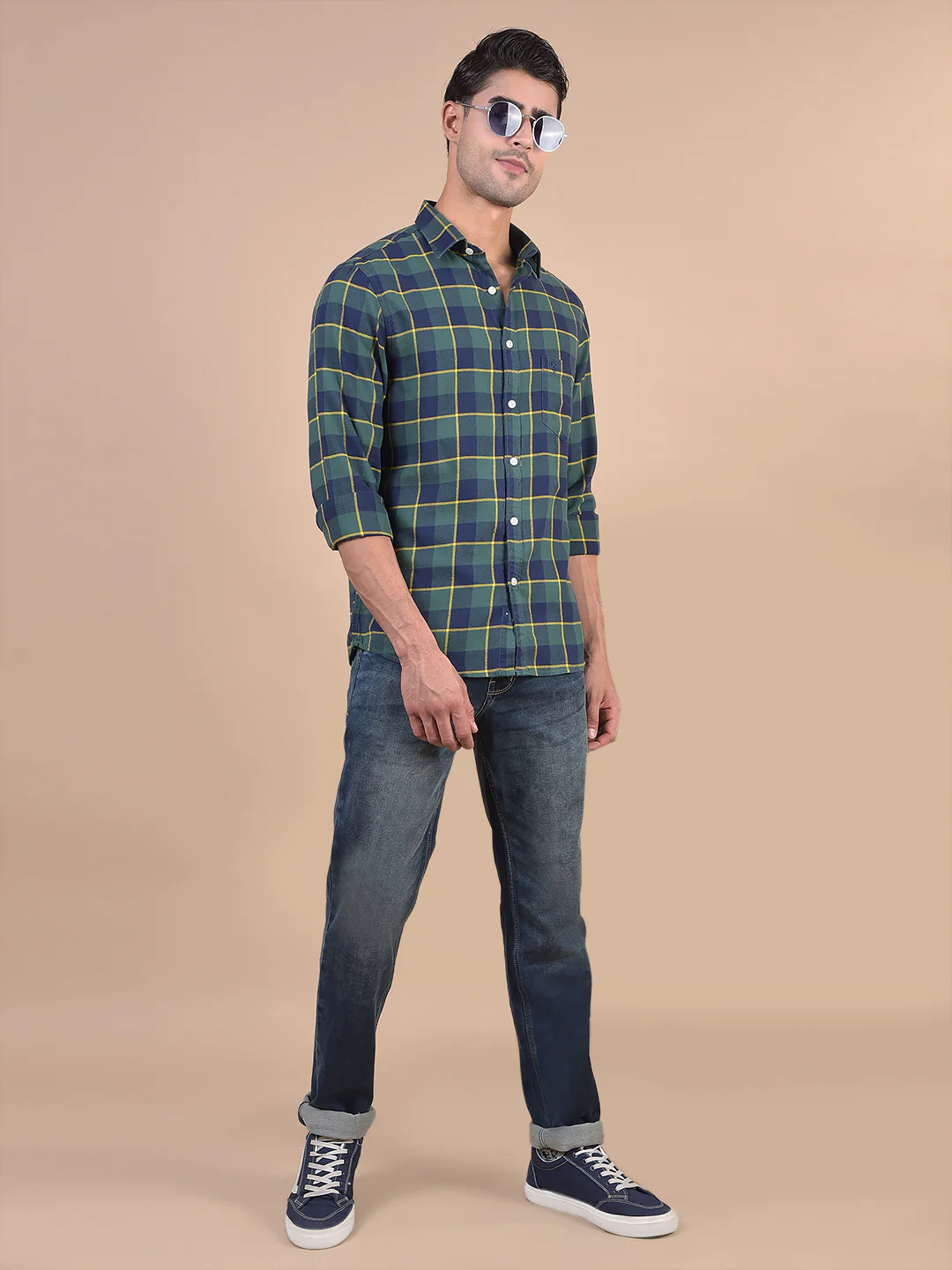 Denim Jeans for Men l Breathable & Soft with Color Fastness Ultra Narrow Fit Cotton Fabric Solid Pattern Button Closure - Image 3