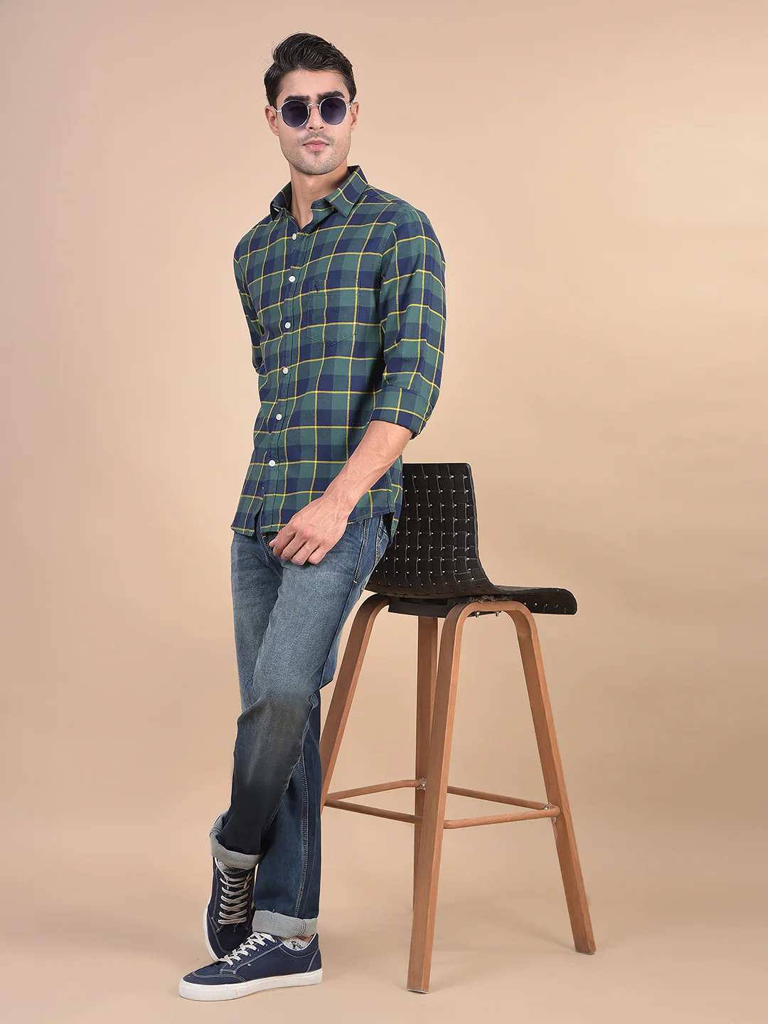 Denim Jeans for Men l Breathable & Soft with Color Fastness Ultra Narrow Fit Cotton Fabric Solid Pattern Button Closure - Image 4