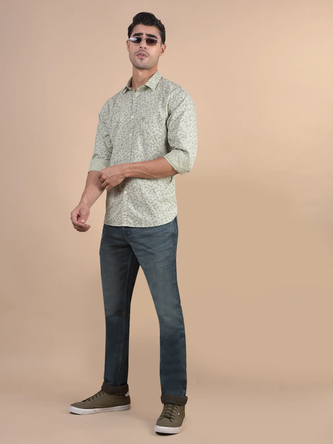 Denim Jeans for Men l Breathable & Soft with Color Fastness Ultra Narrow Fit Cotton Fabric Solid Pattern Button Closure - Image 8
