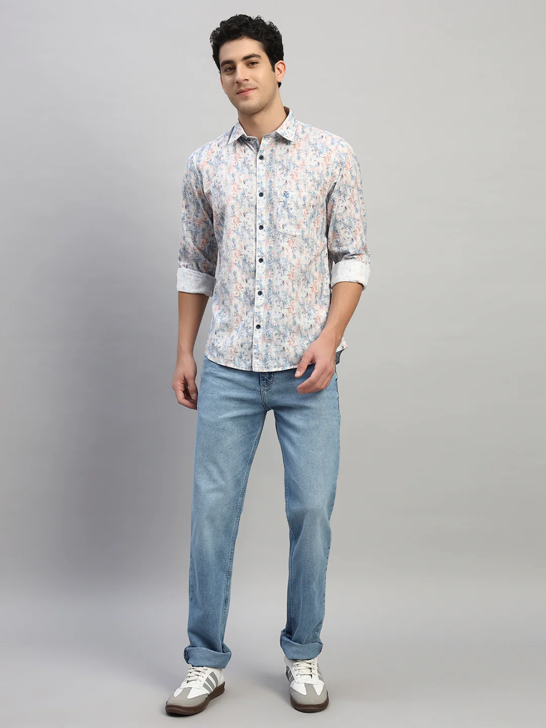 Denim Jeans for Men l Breathable & Soft with Color Fastness Straight Fit Cotton Fabric Solid Pattern Button Closure - Image 9