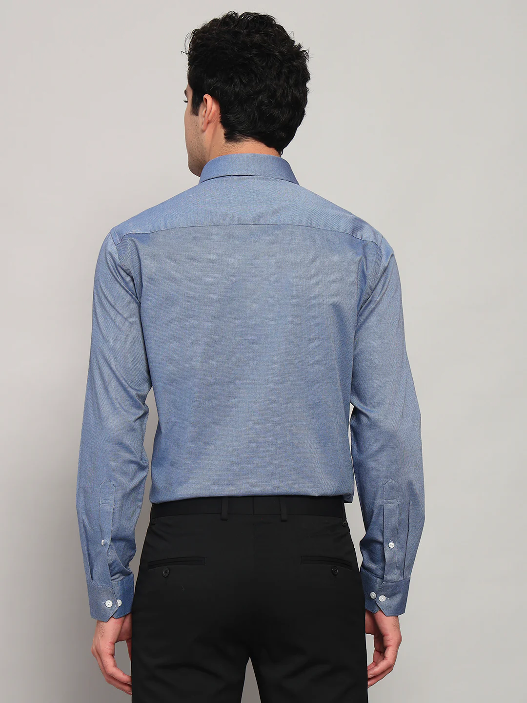 Formal Shirt for Men l Breathable & Soft with Color Fastness Regular Fit Spread Collar Neck Cotton Fabric Solid Pattern - Image 5