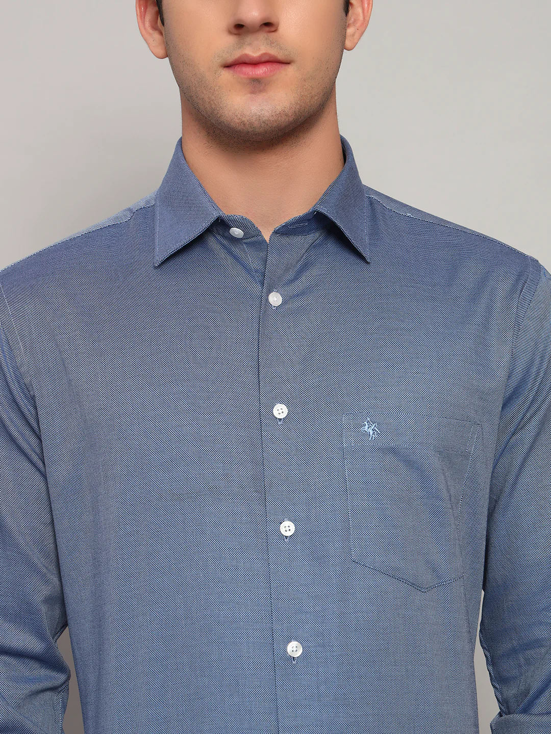 Formal Shirt for Men l Breathable & Soft with Color Fastness Regular Fit Spread Collar Neck Cotton Fabric Solid Pattern - Image 6