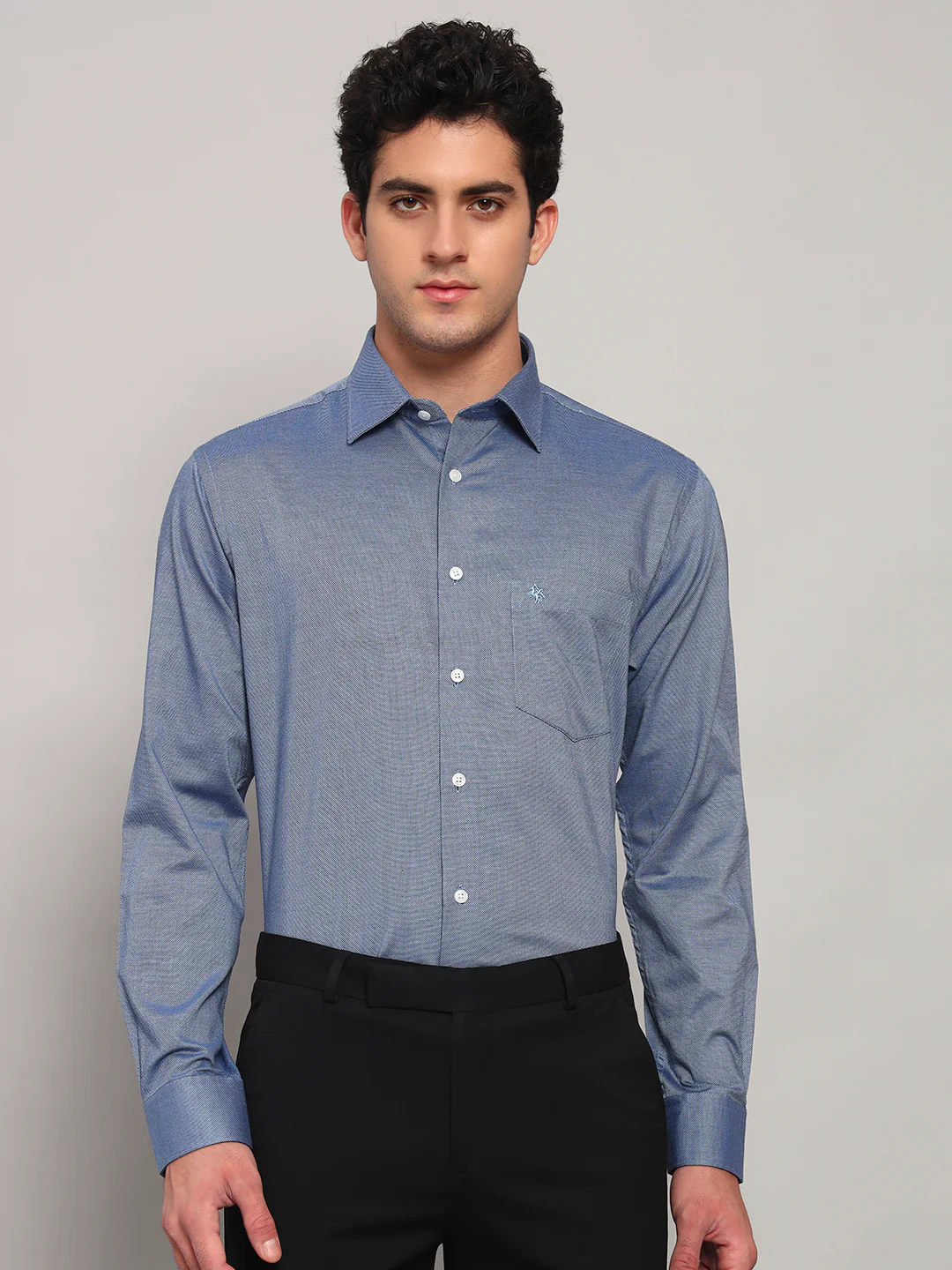 Formal Shirt for Men l Breathable & Soft with Color Fastness Regular Fit Spread Collar Neck Cotton Fabric Solid Pattern - Image 9