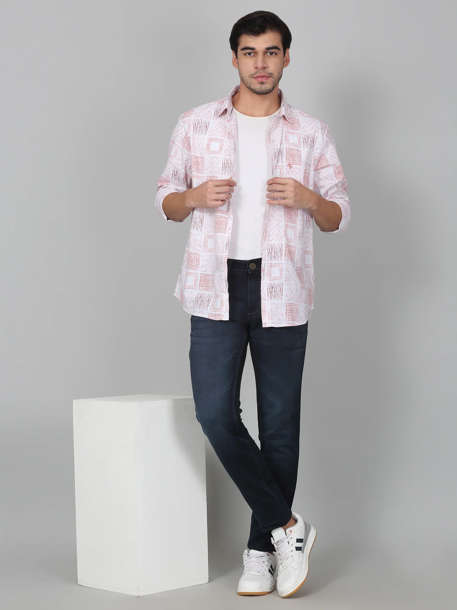 Denim Jeans for Men l Breathable & Soft with Color Fastness Ultra Narrow Fit Cotton Fabric Solid Pattern Button Closure - Image 6