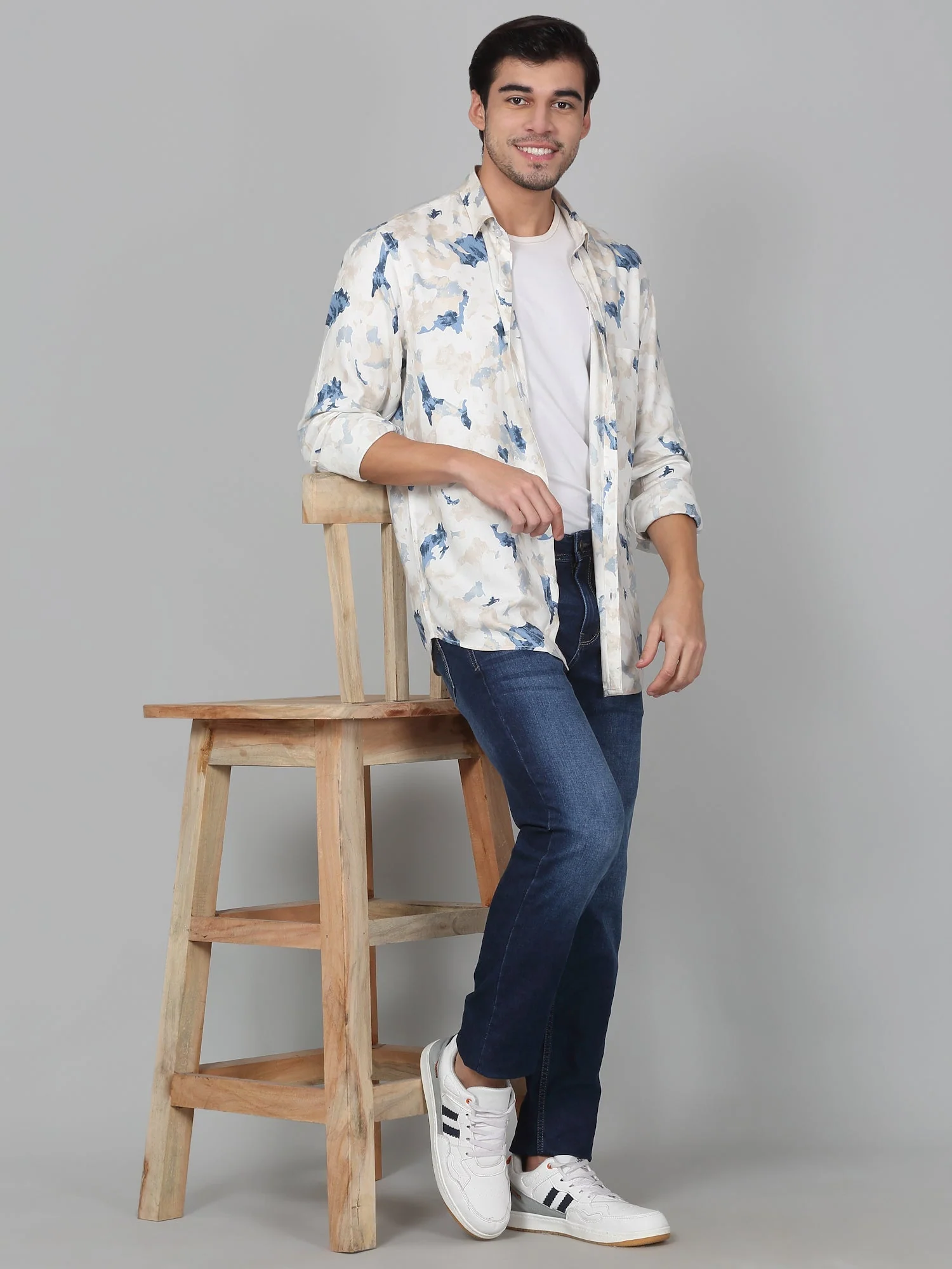 Denim Jeans for Men l Breathable & Soft with Color Fastness Ultra Narrow Fit Cotton Fabric Solid Pattern Button Closure - Image 7