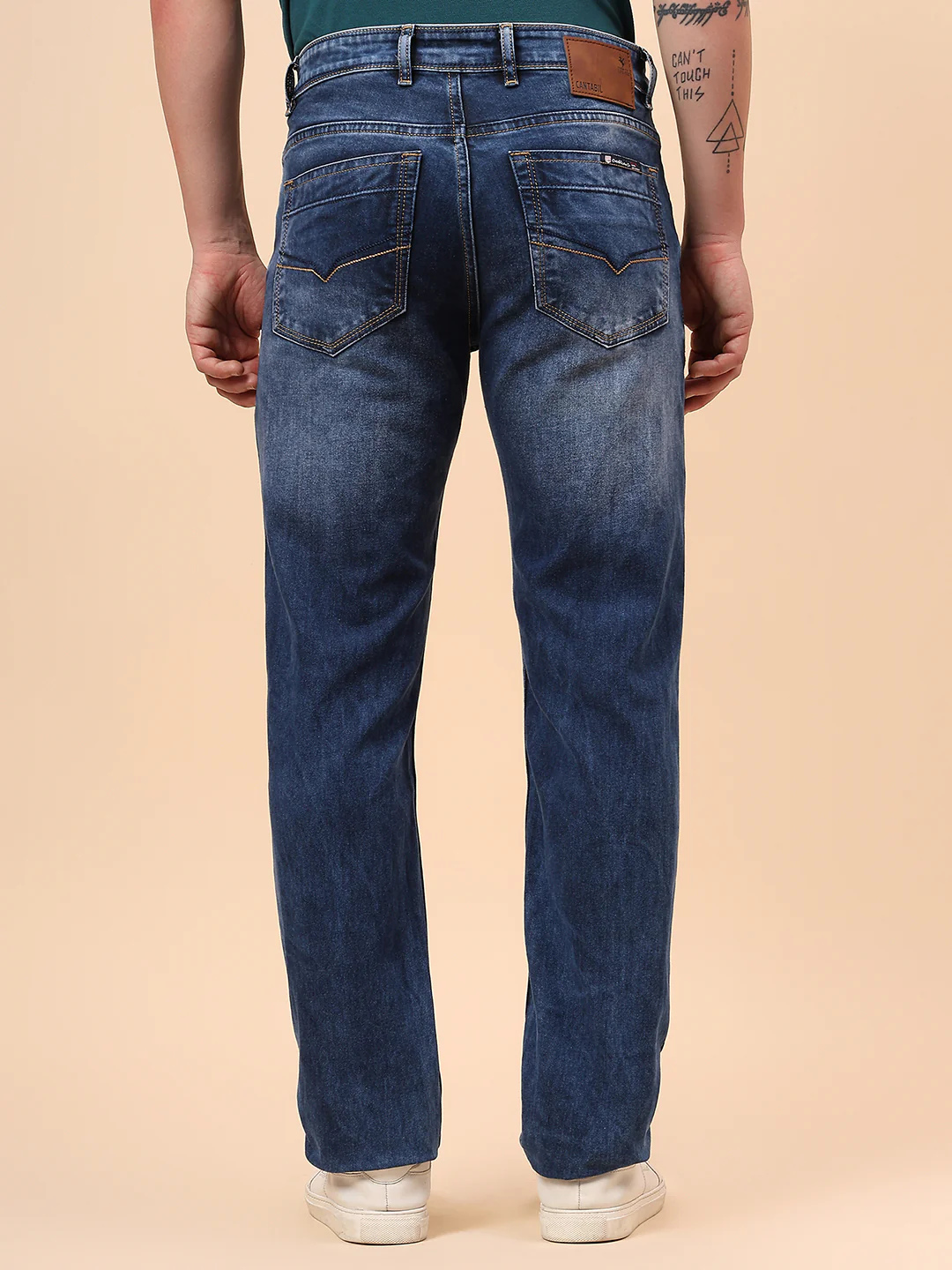 Denim Jeans for Men l Breathable & Soft with Color Fastness Slim Fit Cotton Fabric Solid Pattern Button Closure - Image 7