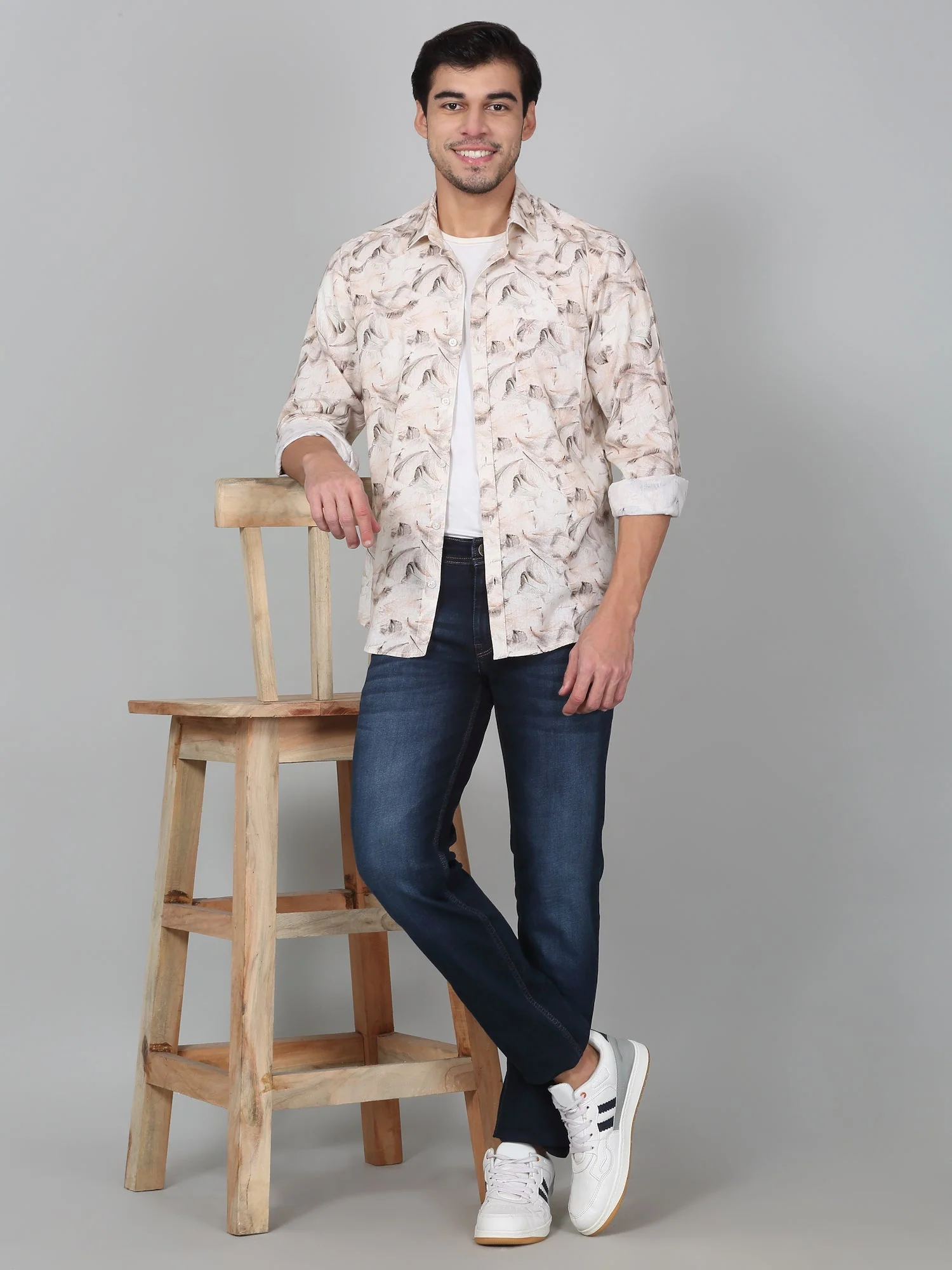 Denim Jeans for Men l Breathable & Soft with Color Fastness Ultra Narrow Fit Cotton Fabric Solid Pattern Button Closure - Image 7