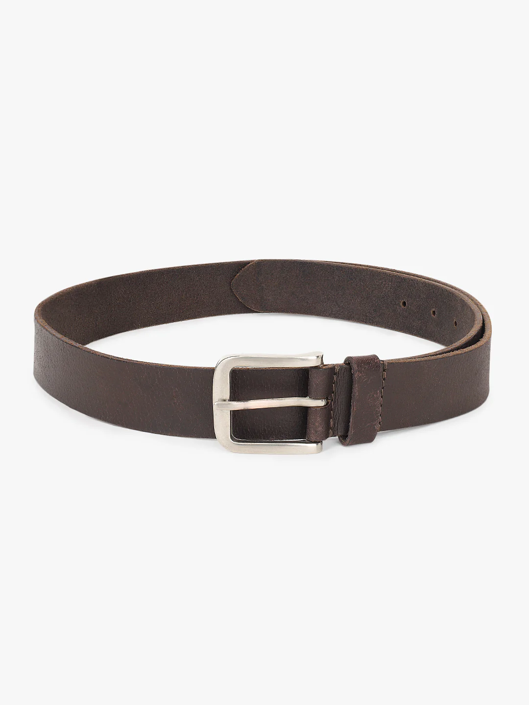 Men's Solid Brown Casual Belt - Image 3