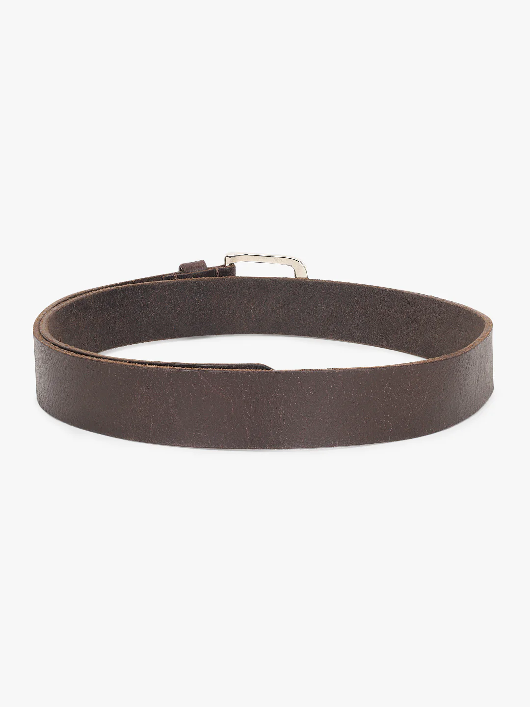 Men's Solid Brown Casual Belt - Image 4