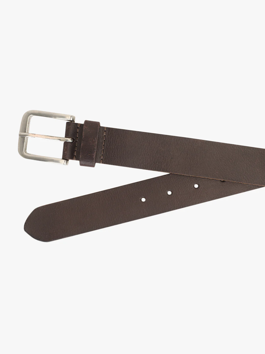 Men's Solid Brown Casual Belt - Image 8