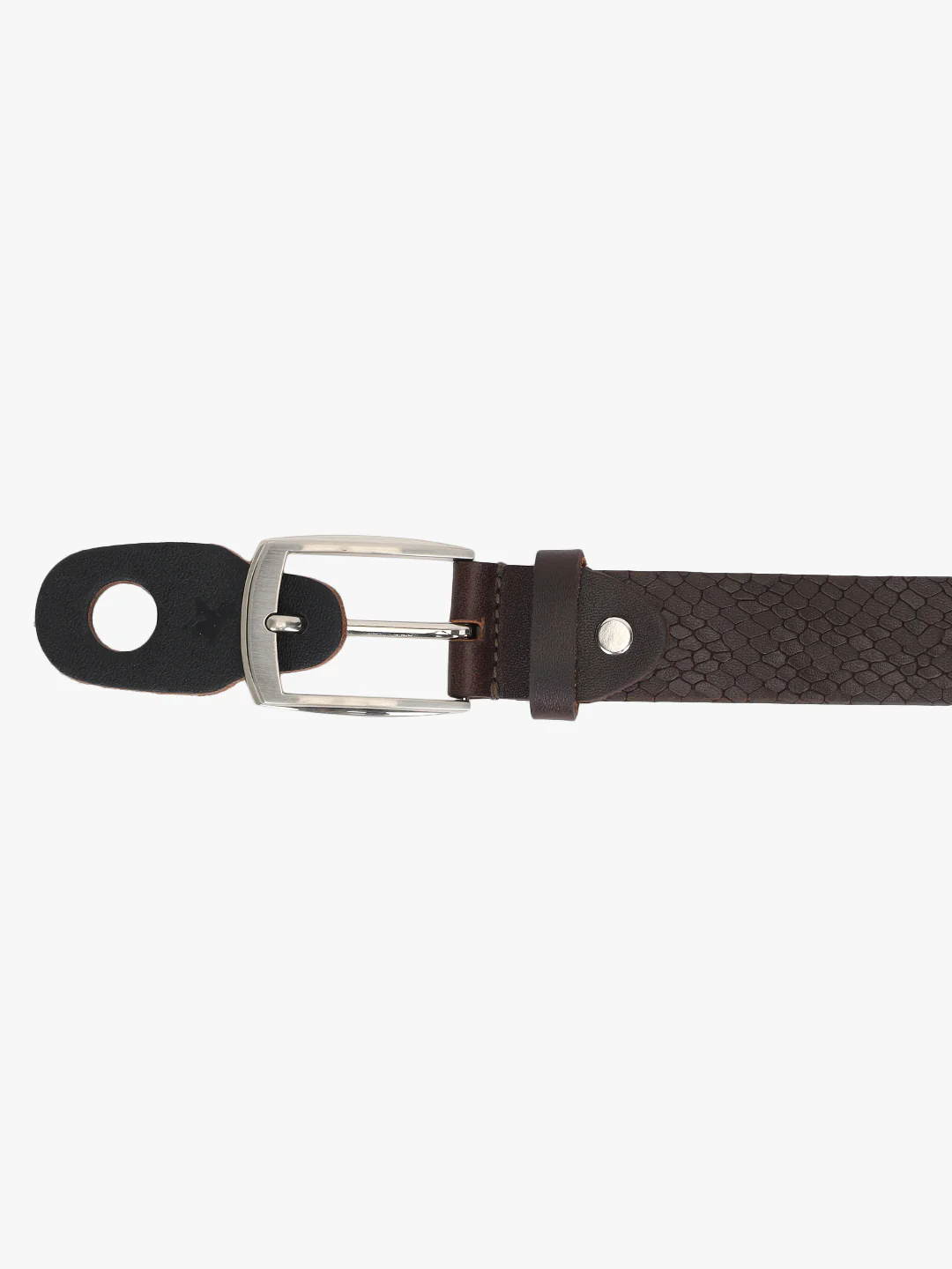 Men's Solid Brown Formal Belt - Image 8