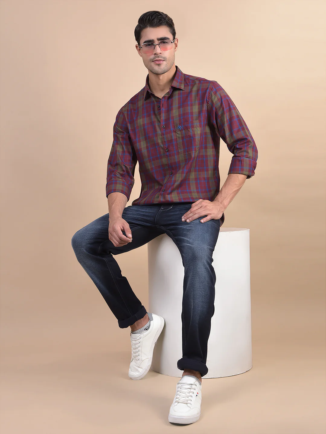 Denim Jeans for Men l Breathable & Soft with Color Fastness Ultra Narrow Fit Cotton Fabric Solid Pattern Button Closure - Image 7