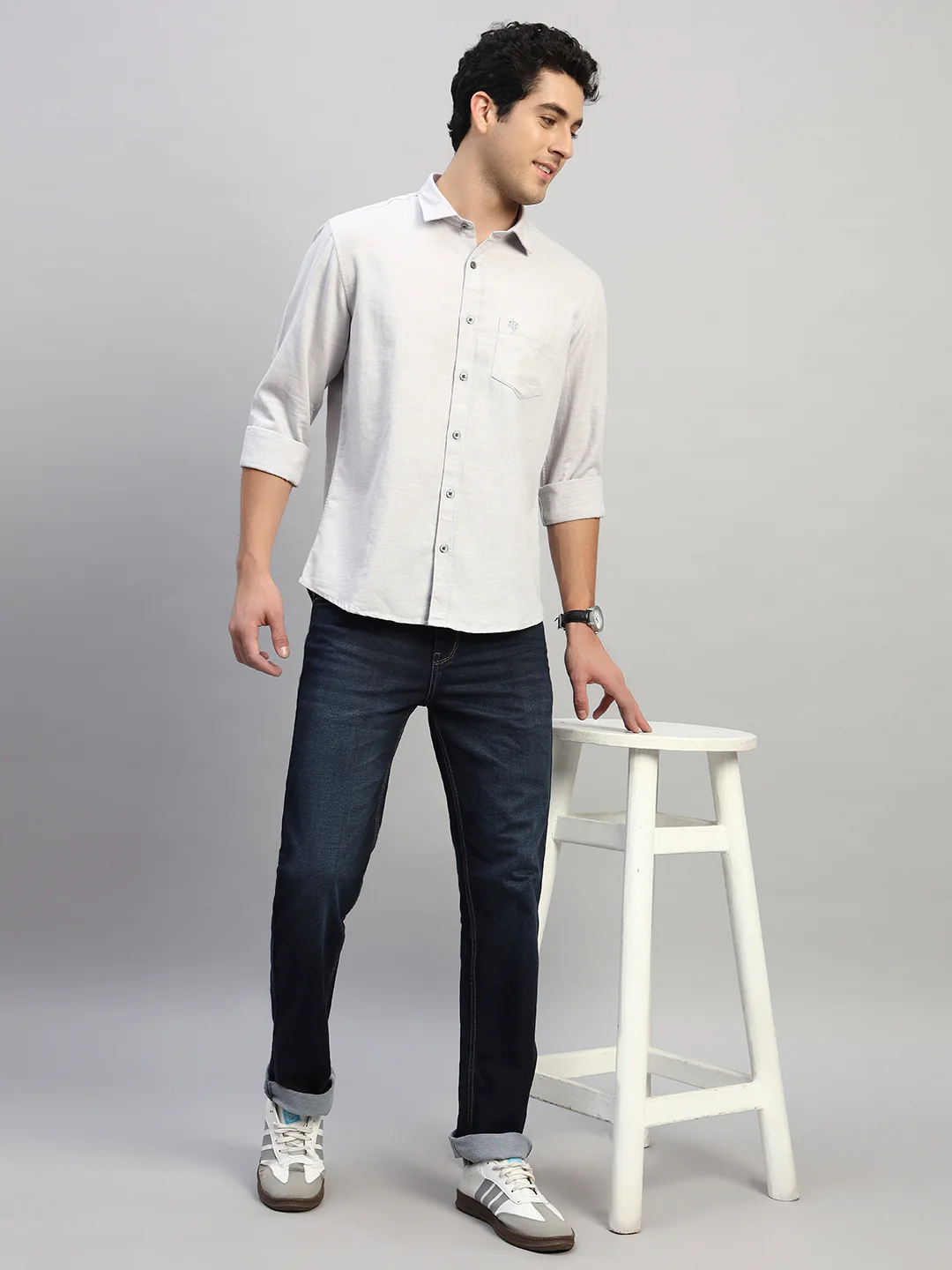 Denim Jeans for Men l Breathable & Soft with Color Fastness Straight Fit Cotton Fabric Solid Pattern Button Closure - Image 8
