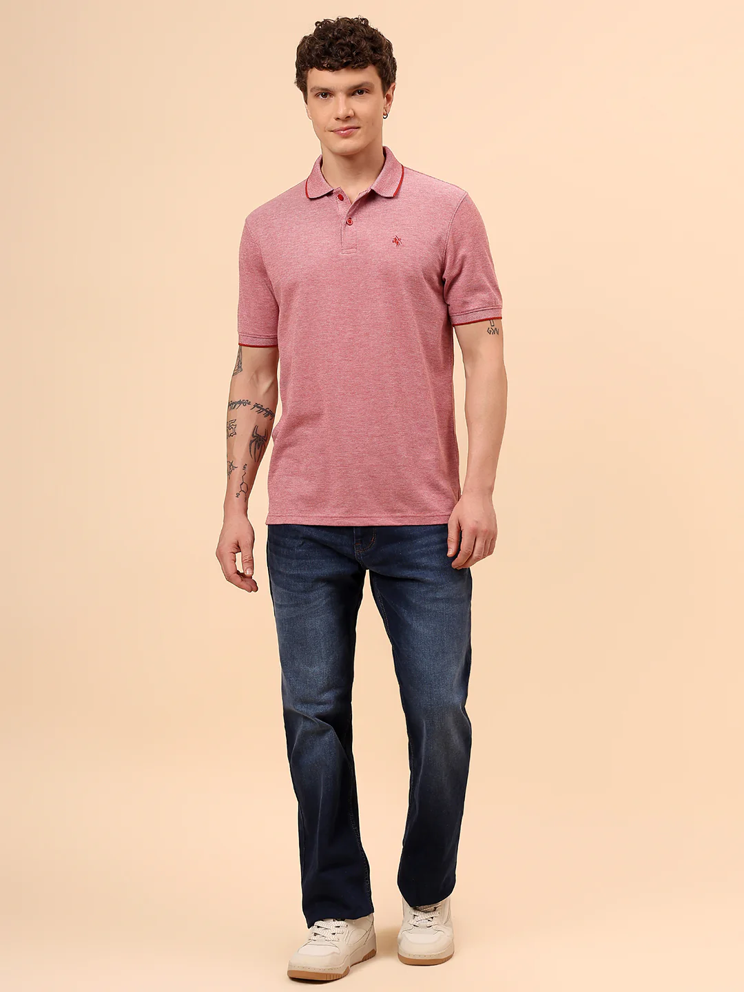 Denim Jeans for Men l Breathable & Soft with Color Fastness Straight Fit Cotton Fabric Solid Pattern Button Closure - Image 2
