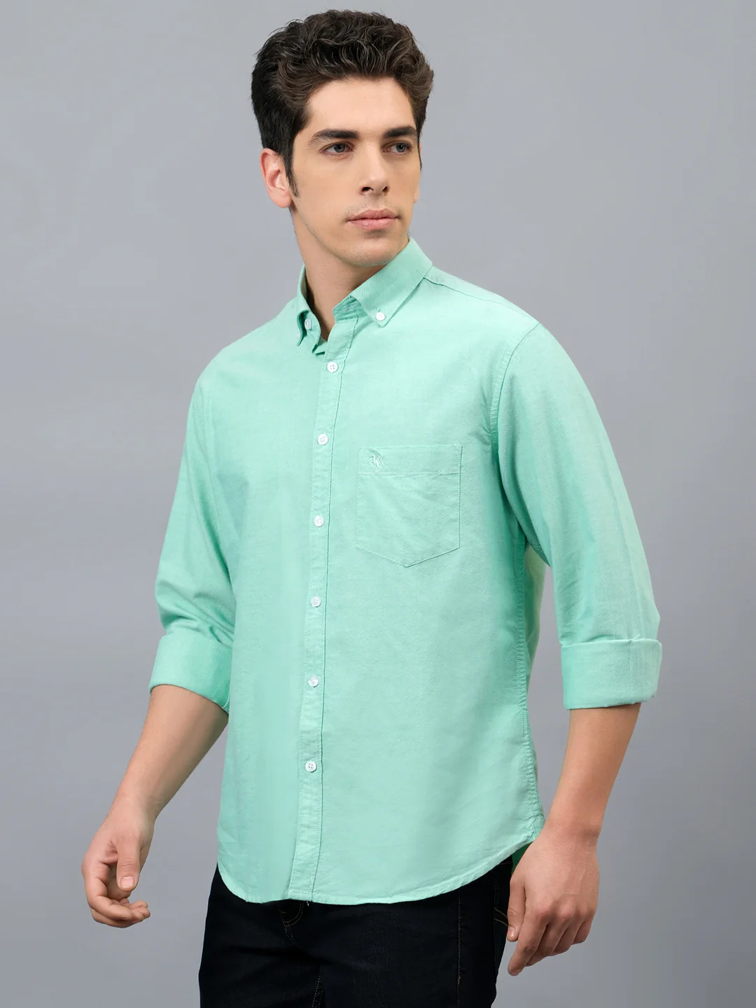 Casual Shirt for Men | Breathable & Soft with Color Fastness Regular Fit Spread Collar Neck Cotton Fabric Printed Pattern - Image 3