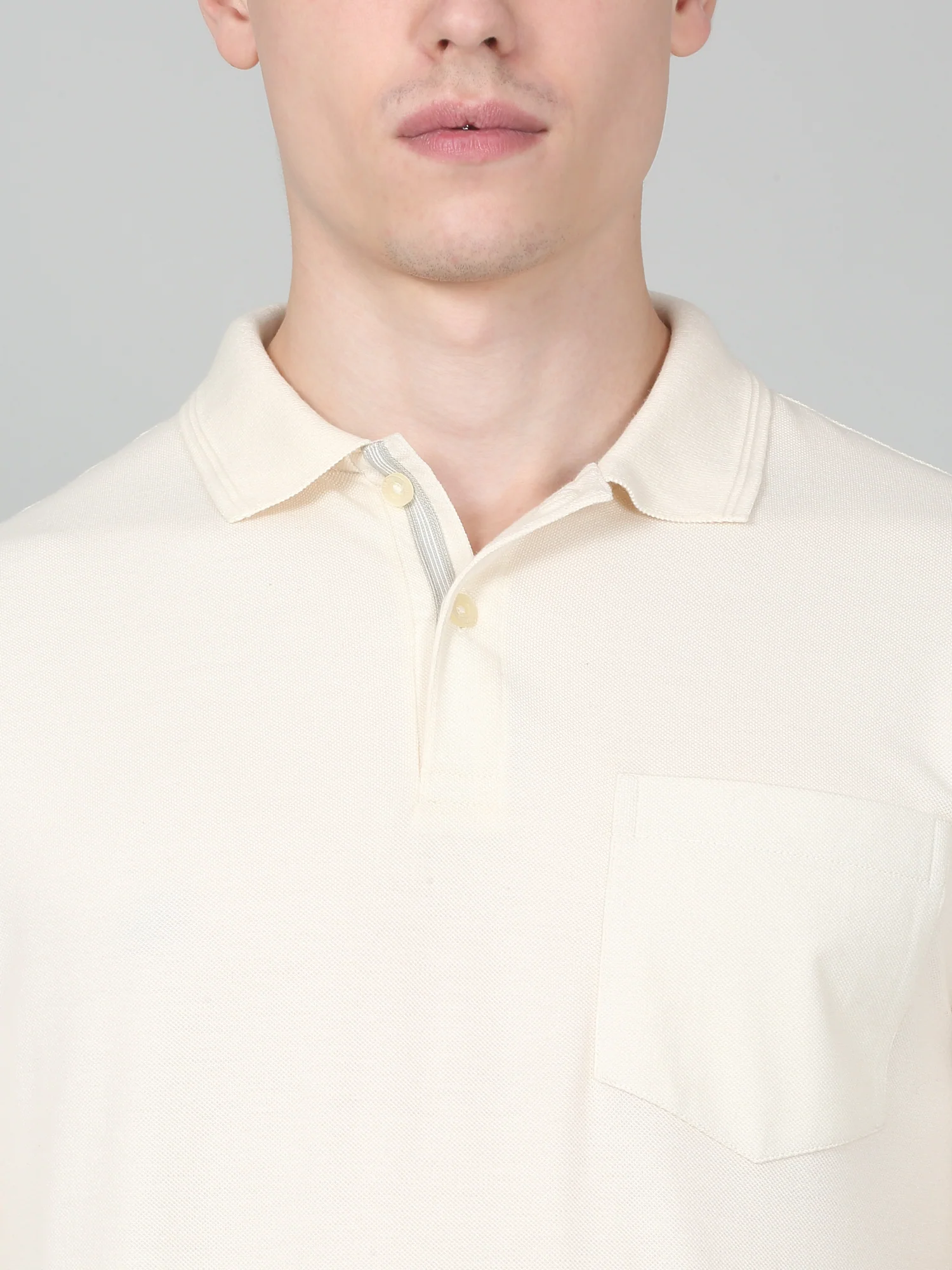 T-Shirt for Men | Breathable & Soft with Color Fastness Regular Fit Polo Neck Poly Cotton Fabric Solid Pattern - Image 8