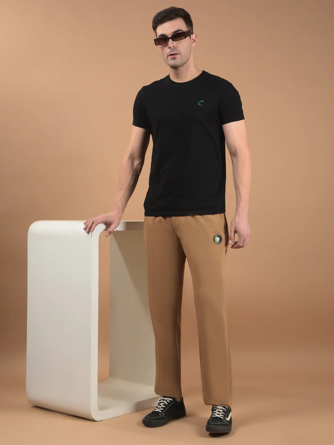 Men's Solid Khaki Lower - Image 2