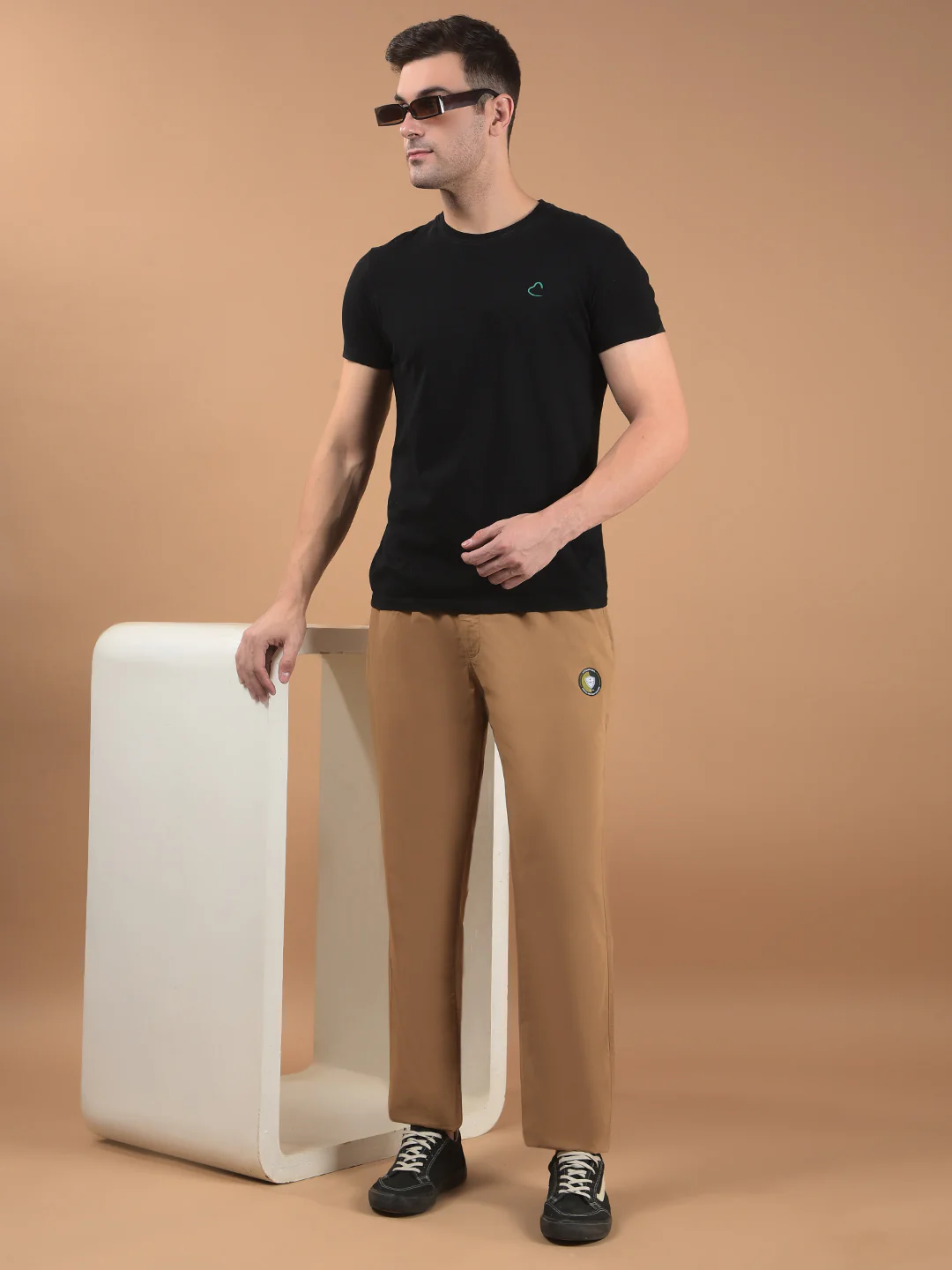 Men's Solid Khaki Lower - Image 3