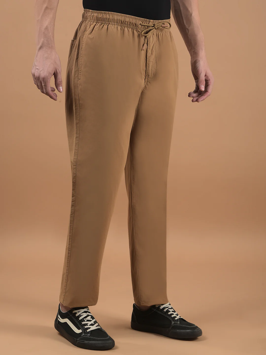 Men's Solid Khaki Lower - Image 5