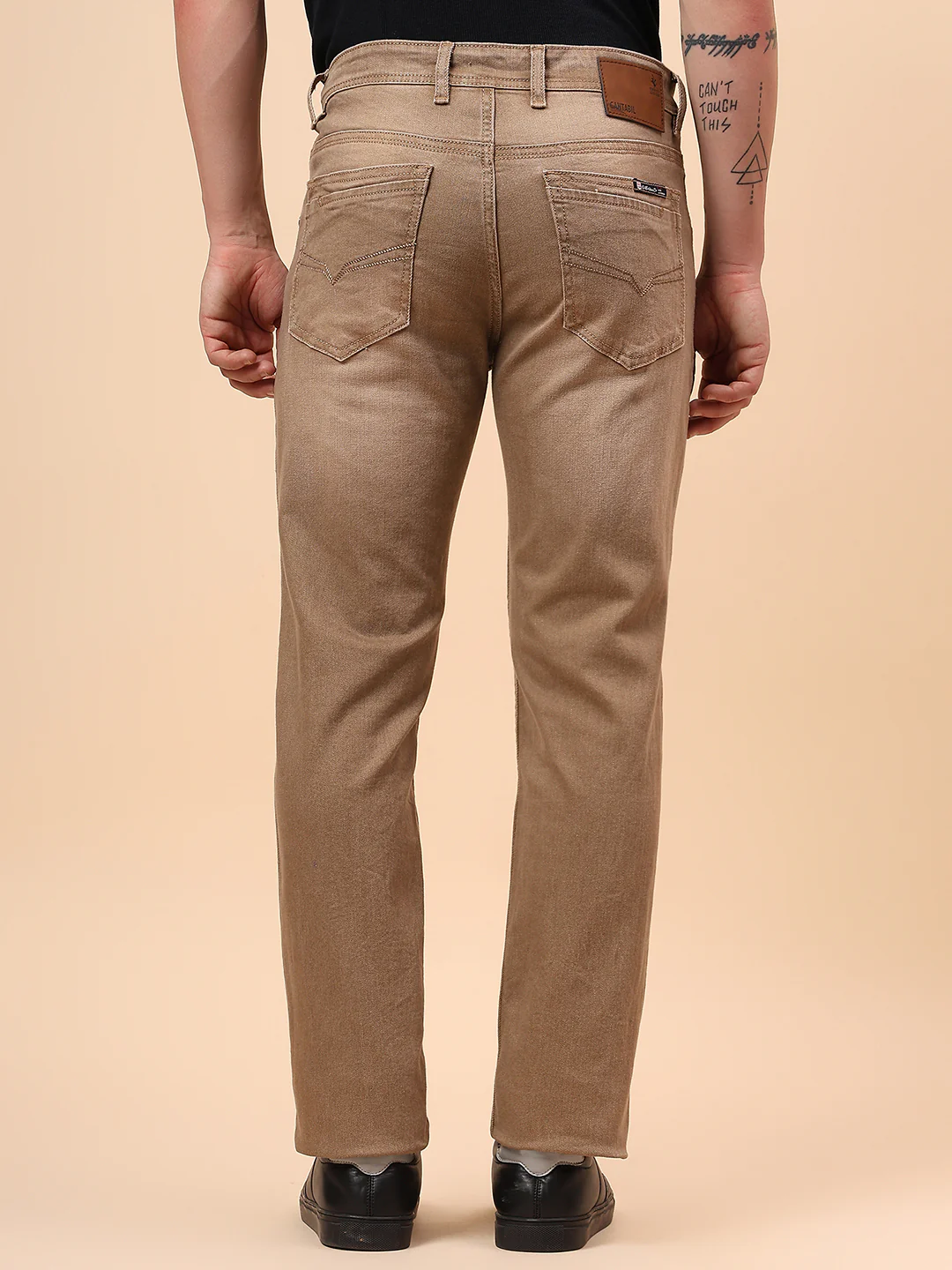 Denim Jeans for Men l Breathable & Soft with Color Fastness Slim Fit Cotton Fabric Solid Pattern Button Closure - Image 7