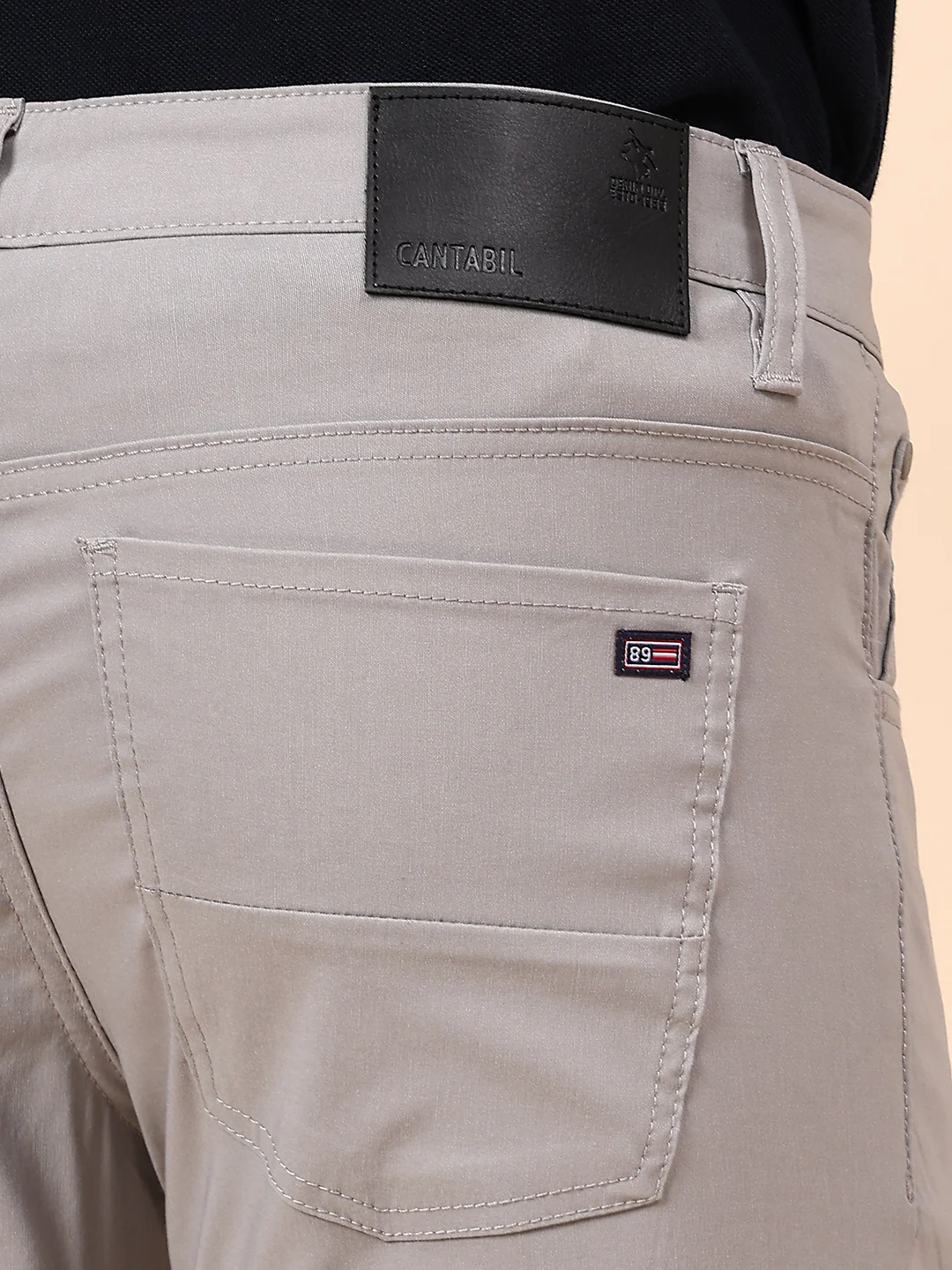 Casual Trouser for Men | Breathable & Soft with Color Fastness Regular Fit Spandex Fabric Solid Pattern Button Closure - Image 8