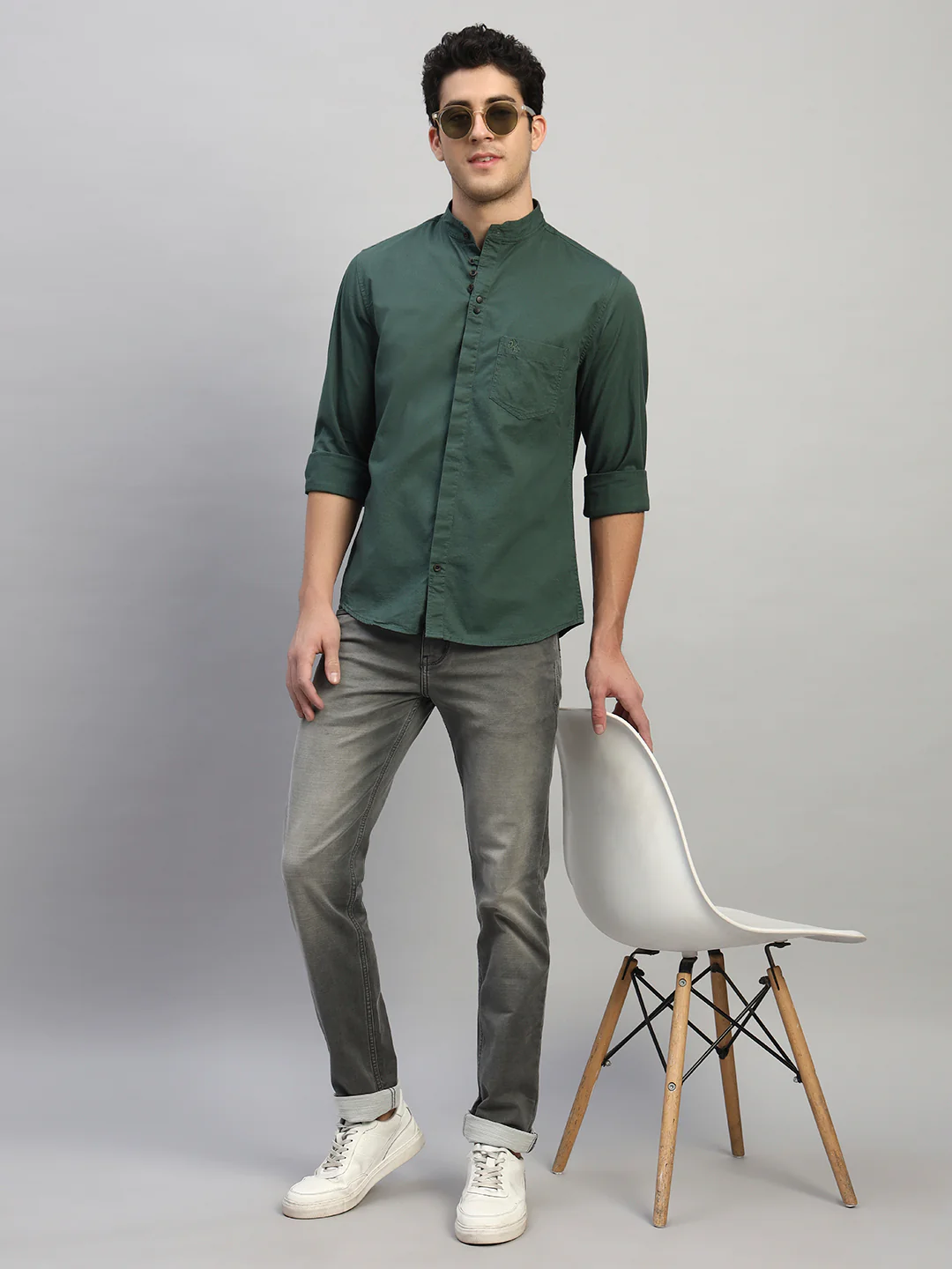 Denim Jeans for Men l Breathable & Soft with Color Fastness Ultra Narrow Fit Cotton Fabric Solid Pattern Button Closure - Image 8