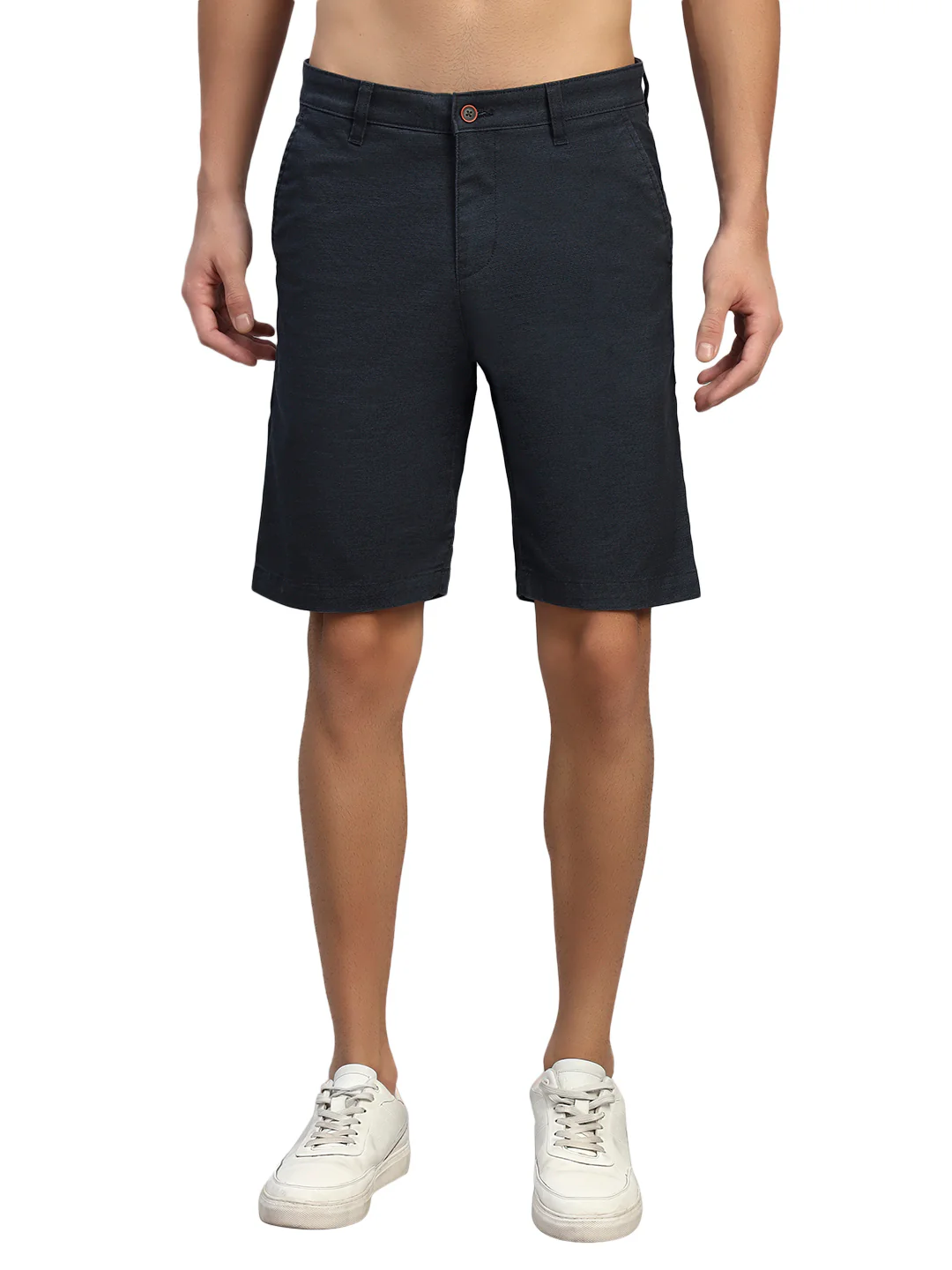 Men's Solid Mix Regular Fit Casual Bermuda - Image 2