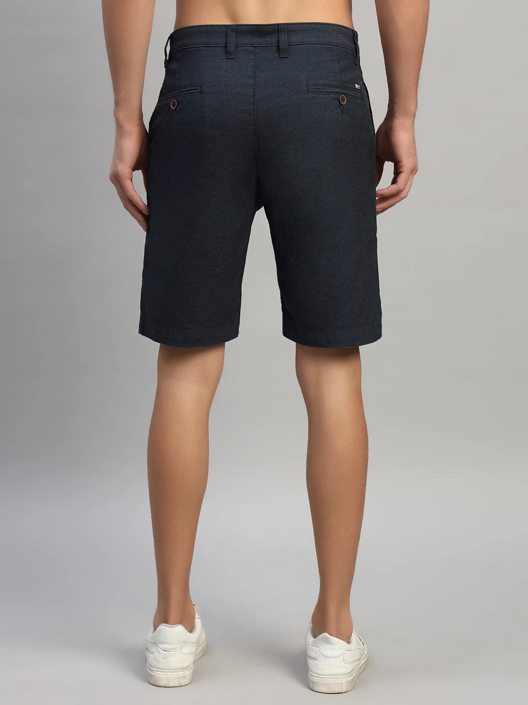 Men's Solid Mix Regular Fit Casual Bermuda - Image 3