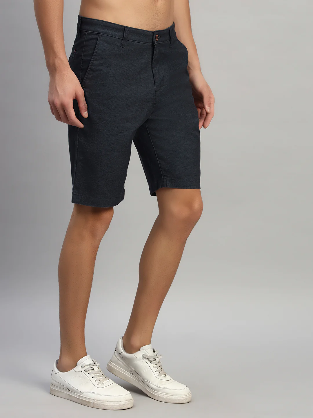 Men's Solid Mix Regular Fit Casual Bermuda - Image 6