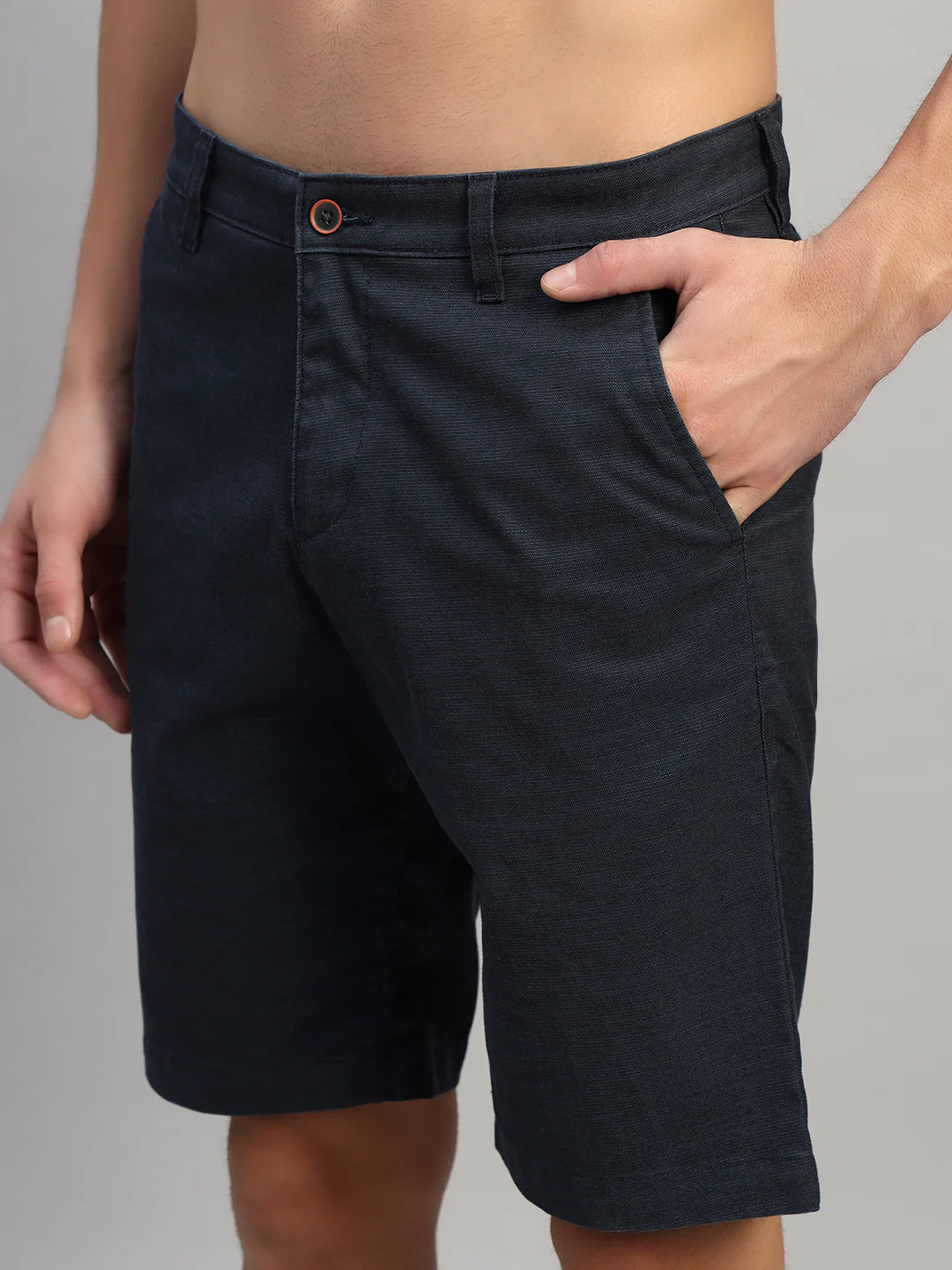 Men's Solid Mix Regular Fit Casual Bermuda - Image 7