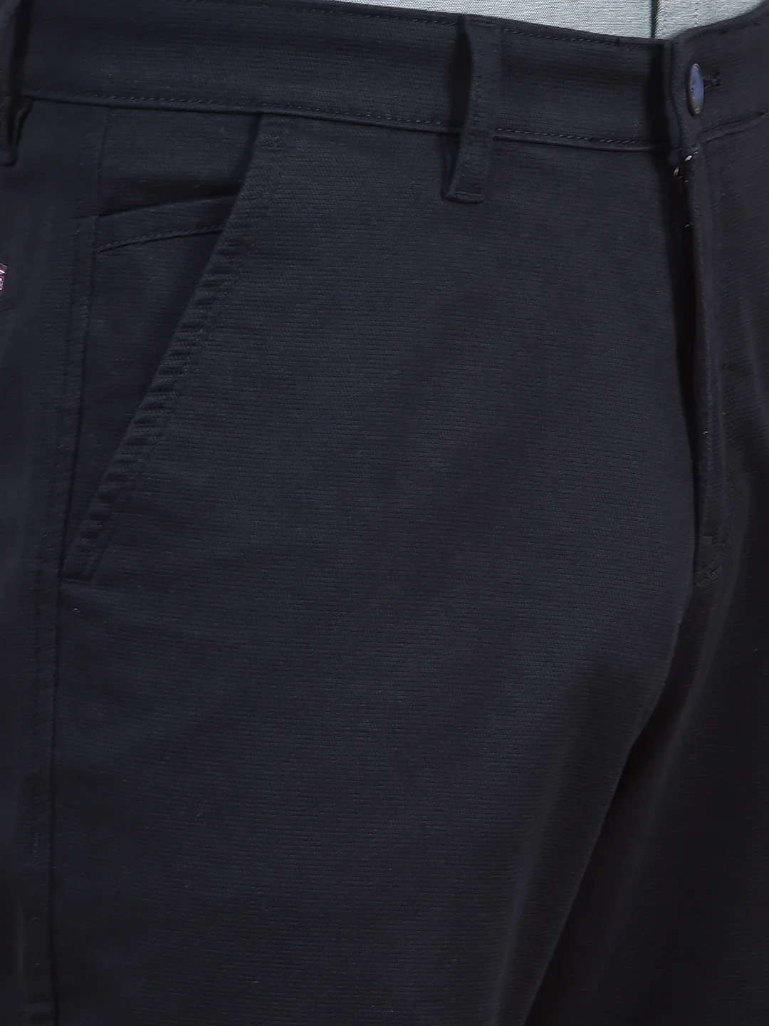 Casual Trouser for Men | Breathable & Soft with Color Fastness Regular Fit Cotton Blend Fabric Solid Pattern Button Closure - Image 7