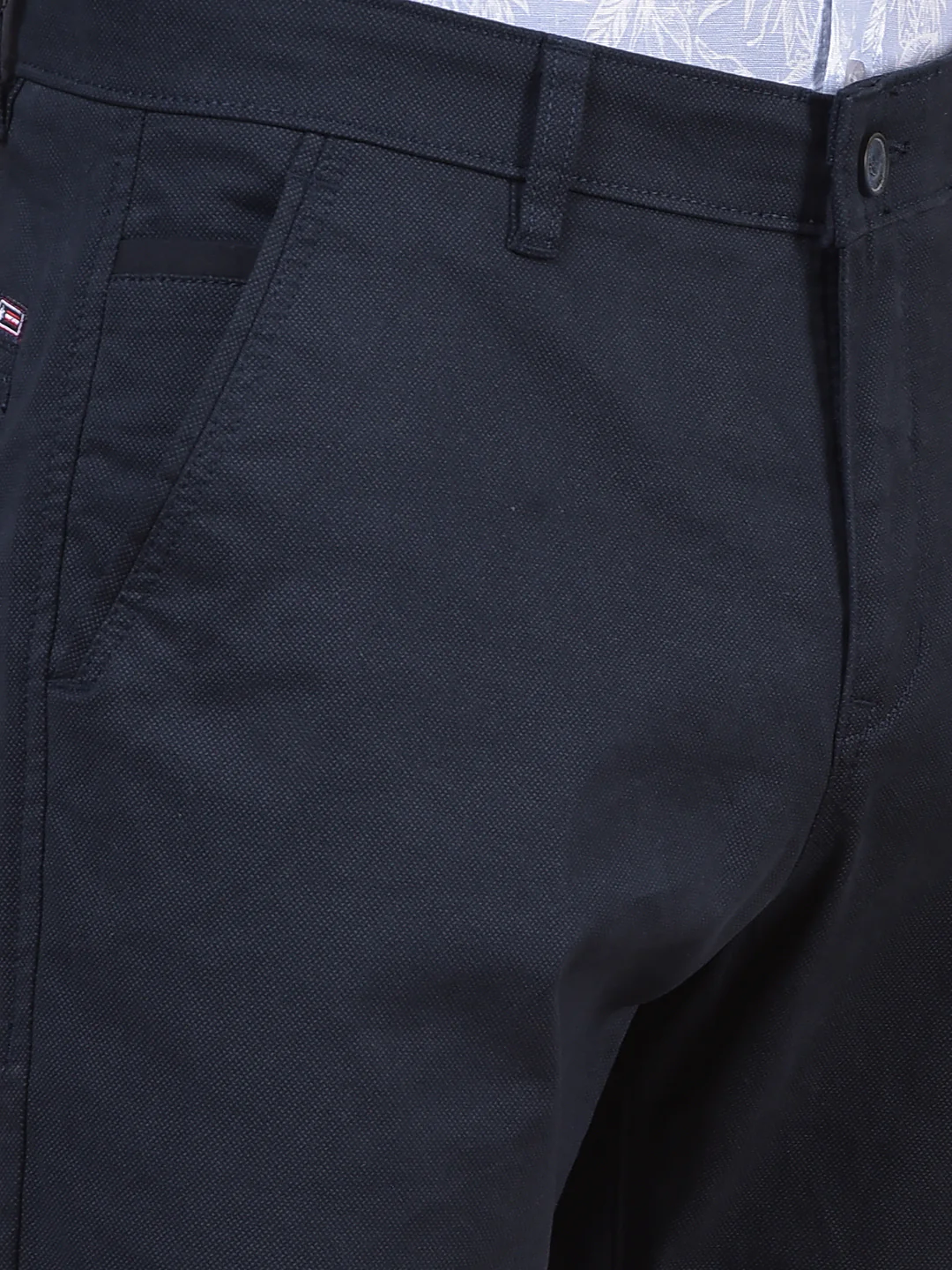 Casual Trouser for Men | Breathable & Soft with Color Fastness Regular Fit Cotton Blend Fabric Solid Pattern Button Closure - Image 8