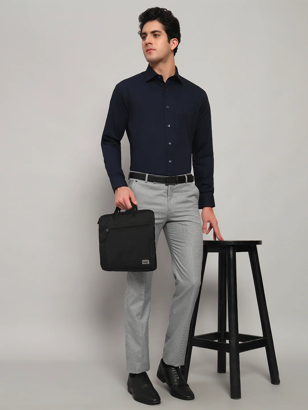 Formal Shirt for Men l Breathable & Soft with Color Fastness Regular Fit Spread Collar Neck Cotton Fabric Solid Pattern - Image 6