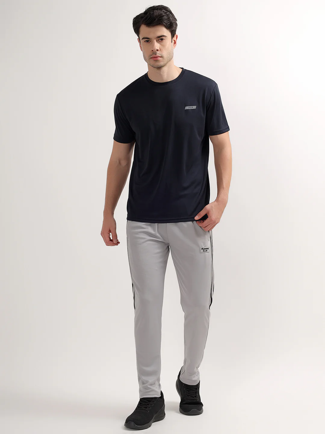 T-Shirt for Men | Breathable & Soft with Color Fastness Regular Fit Round Neck Polyester Fabric Solid Pattern - Image 7