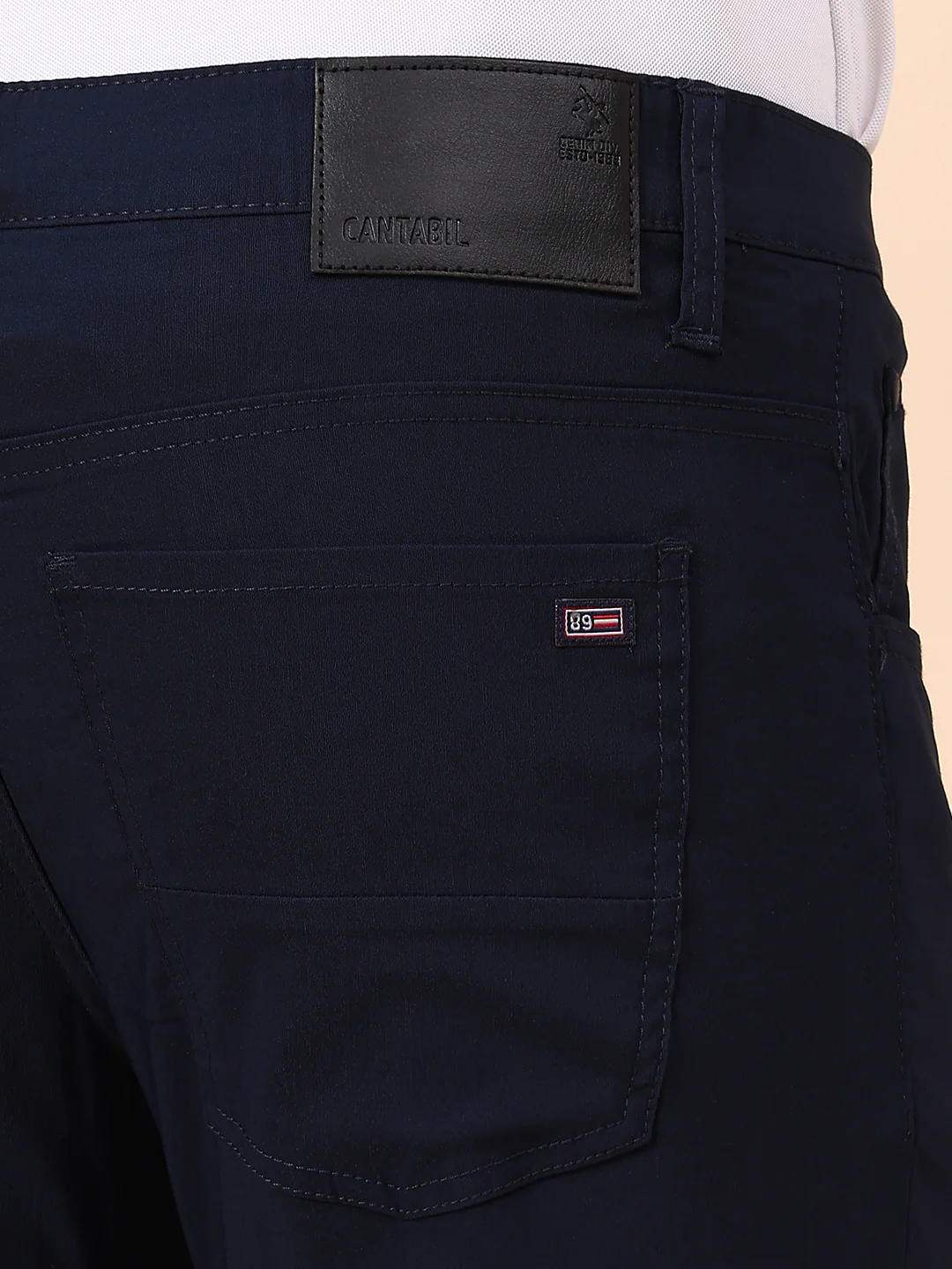 Casual Trouser for Men | Breathable & Soft with Color Fastness Regular Fit Spandex Fabric Solid Pattern Button Closure - Image 8