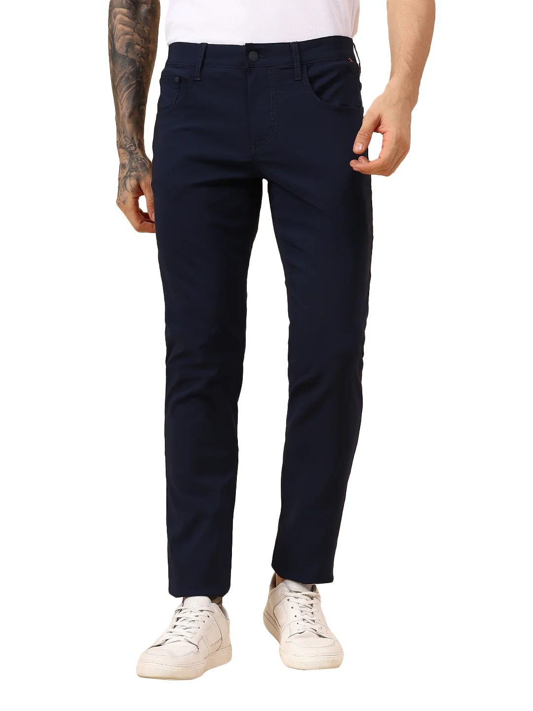 Casual Trouser for Men | Breathable & Soft with Color Fastness Regular Fit Spandex Fabric Solid Pattern Button Closure - Image 9