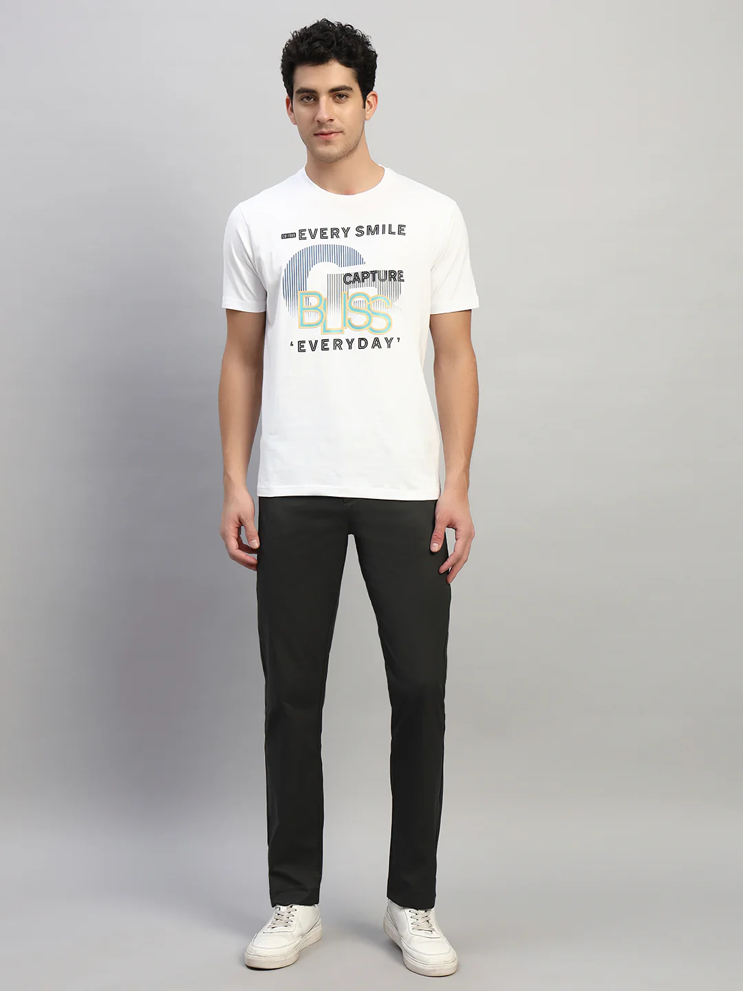 Casual Trouser for Men | Breathable & Soft with Color Fastness Regular Fit Polyester Fabric Solid Pattern Button Closure - Image 2