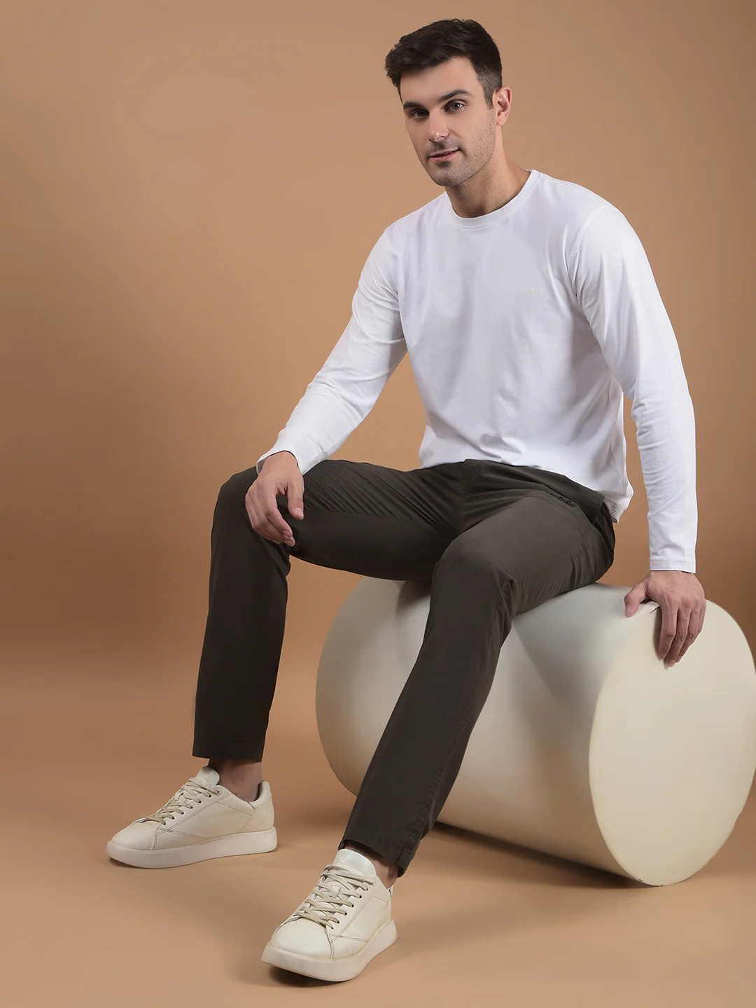 Men's Solid Olive Lower - Image 3