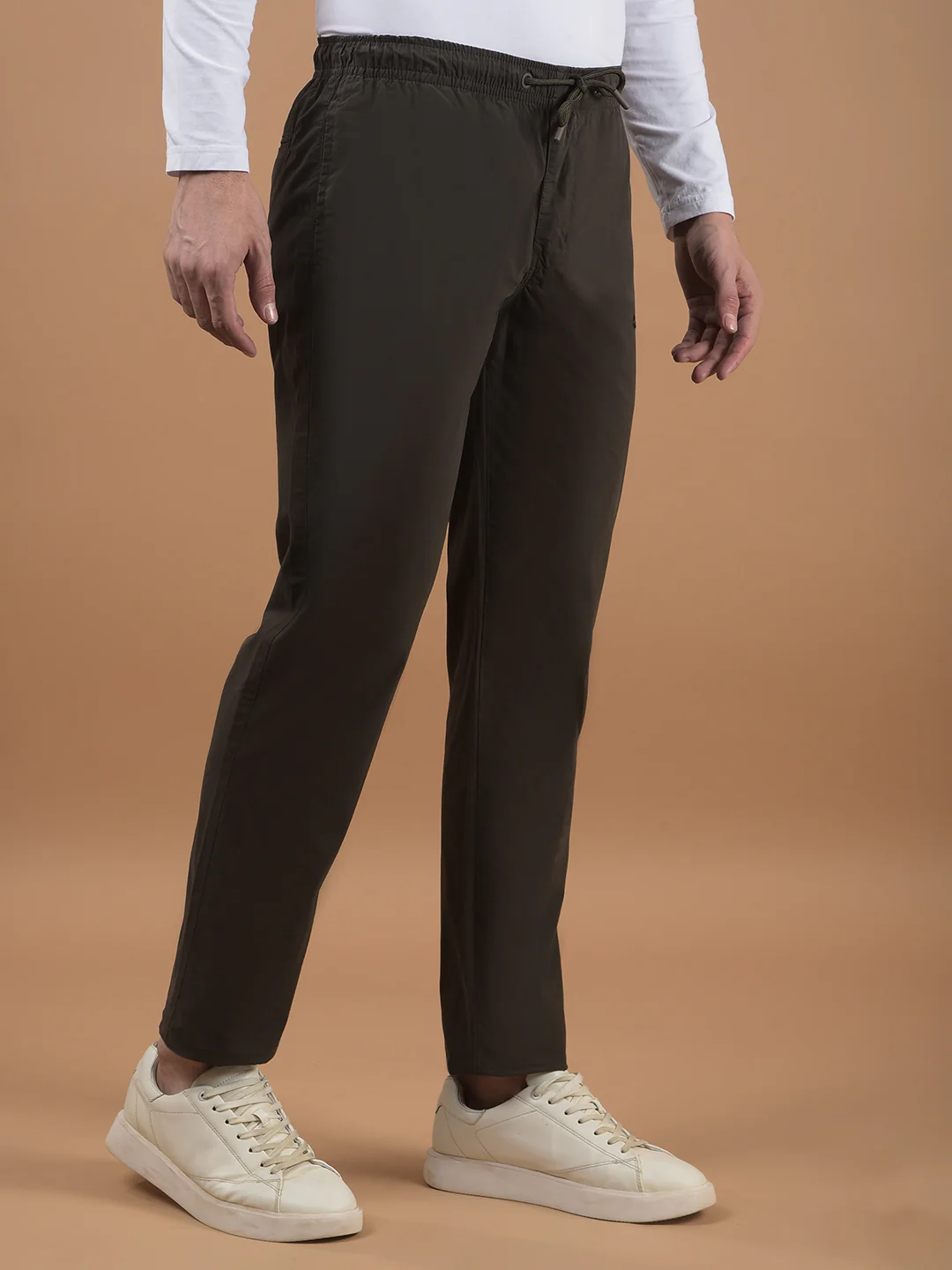 Men's Solid Olive Lower - Image 5