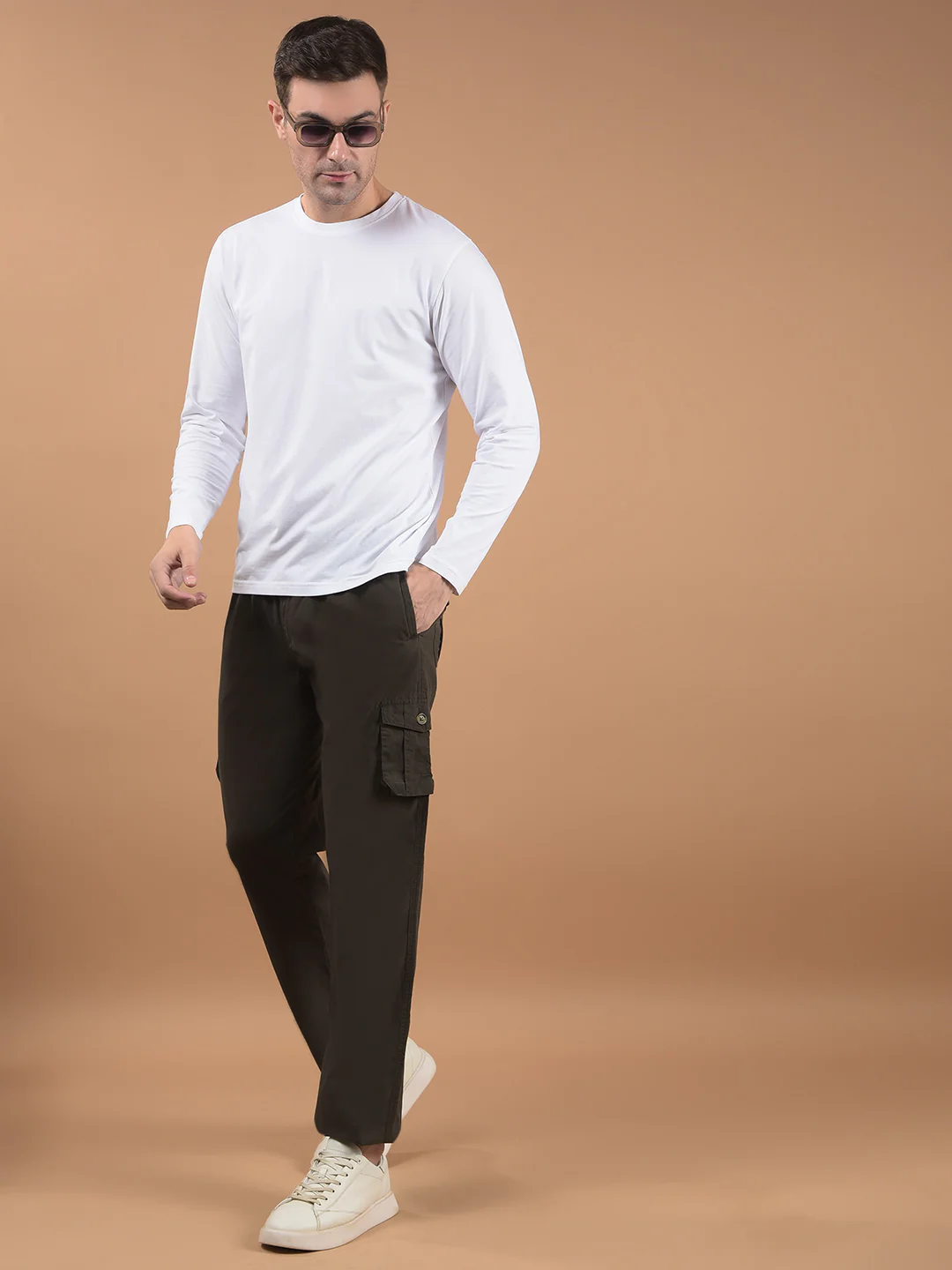 Men's Solid Olive Lower - Image 3