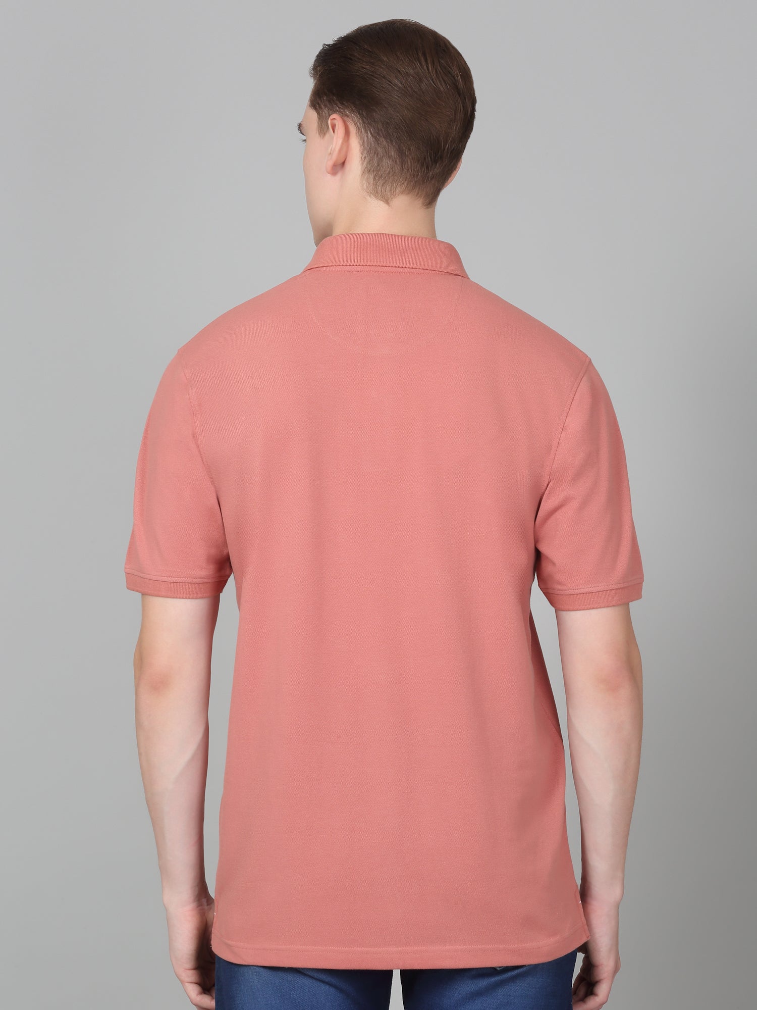 T-Shirt for Men | Breathable & Soft with Color Fastness Regular Fit Polo Neck Poly Cotton Fabric Solid Pattern - Image 8