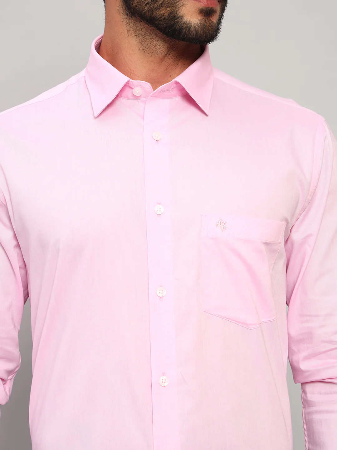 Formal Shirt for Men l Breathable & Soft with Color Fastness Regular Fit Spread Collar Neck Cotton Fabric Solid Pattern - Image 6